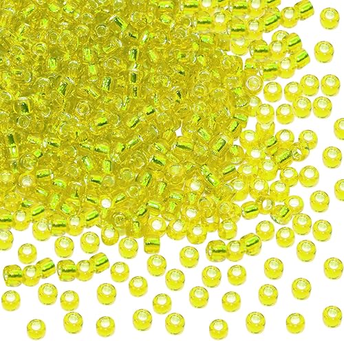 Miniatura 1 de Cuentas de cristal de ángel penta, 1.76 oz, mini cuentas redondas sueltas de poni espaciadoras para aretes, pulseras, collares, cuentas de cintura,