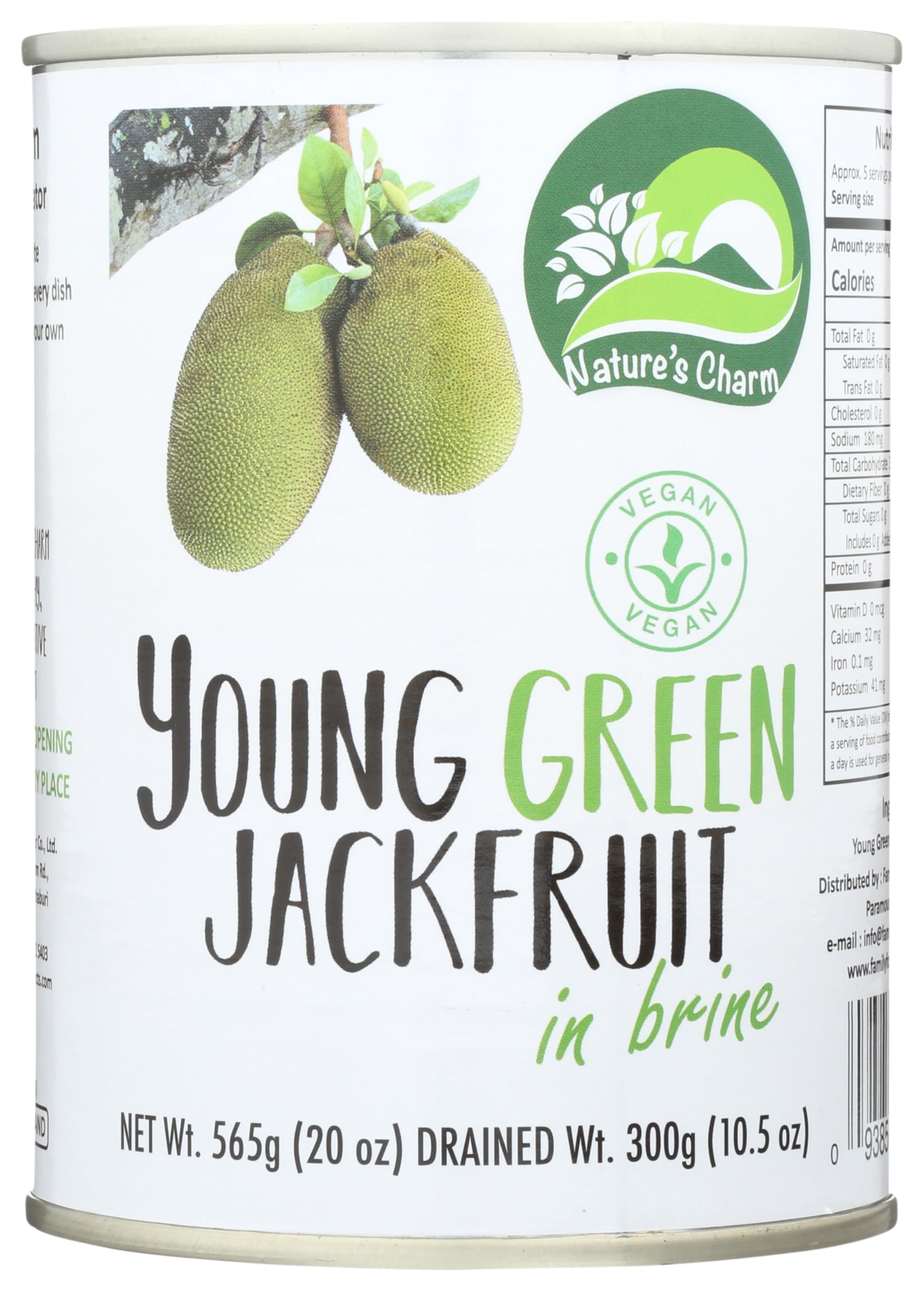 Nature's Charm - Young Green Jackfruit in Brine - 20 oz.