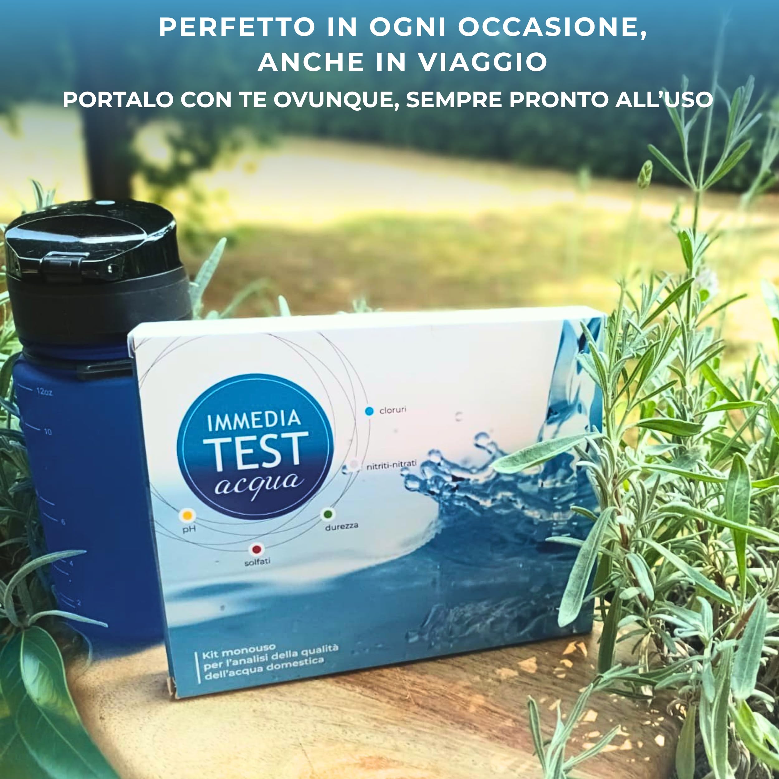 Kit fai-da-te per l'analisi della qualità dell'acqua (10 Test) - Esclusivo brevetto Universitario