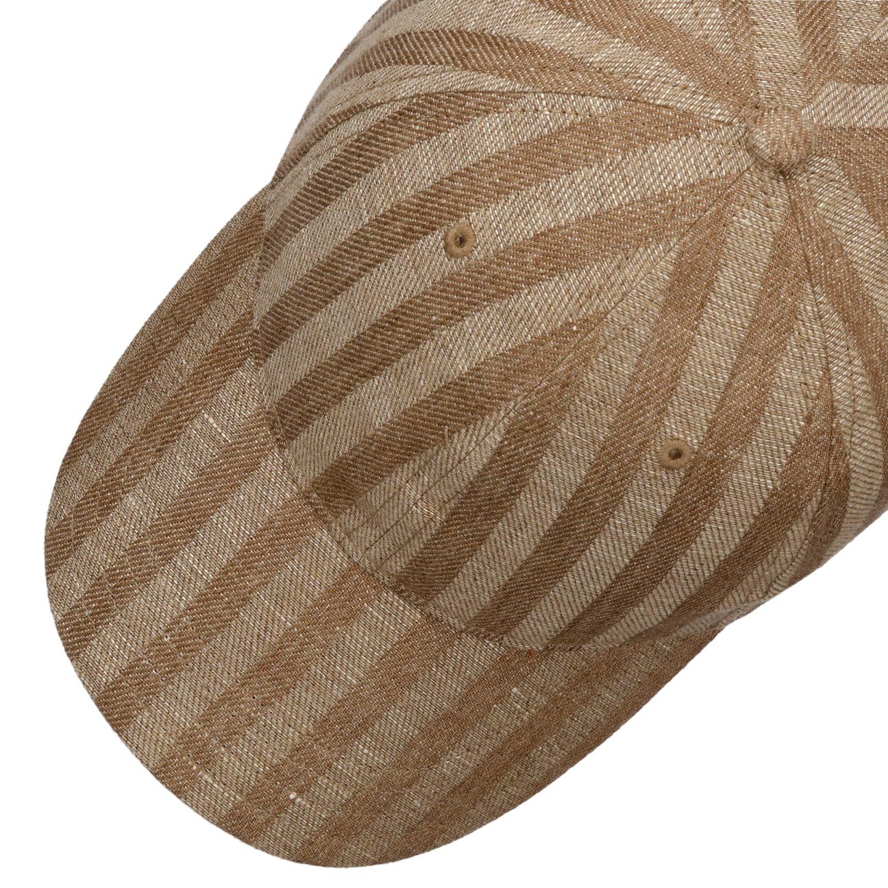Stetson Barista czapka baseballowa w paski wielokolorowa kawa barwiona pasek z tyłu unisex wiosna lato zima
