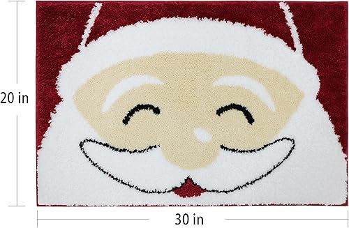 Miniatura 8 de Alfombra de baño de Navidad, tapete de baño con parte trasera antideslizante, decoración del hogar, microfibra súper suave y absorbente, alfombra de