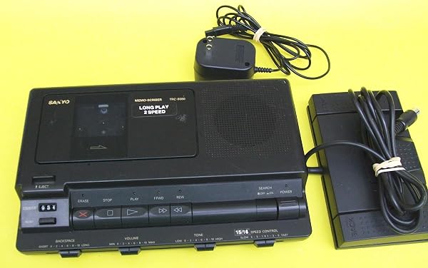 Sanyo trc8080 Analog Standard Cassette transcriber W/microprocesador 🥇✔️ ® A Pedido 🏆™