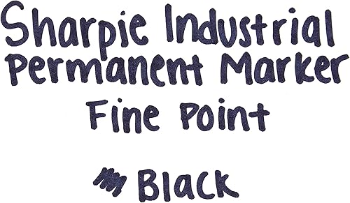 Vista 8 de Marcadores permanentes industriales marca Sharpie, Negro