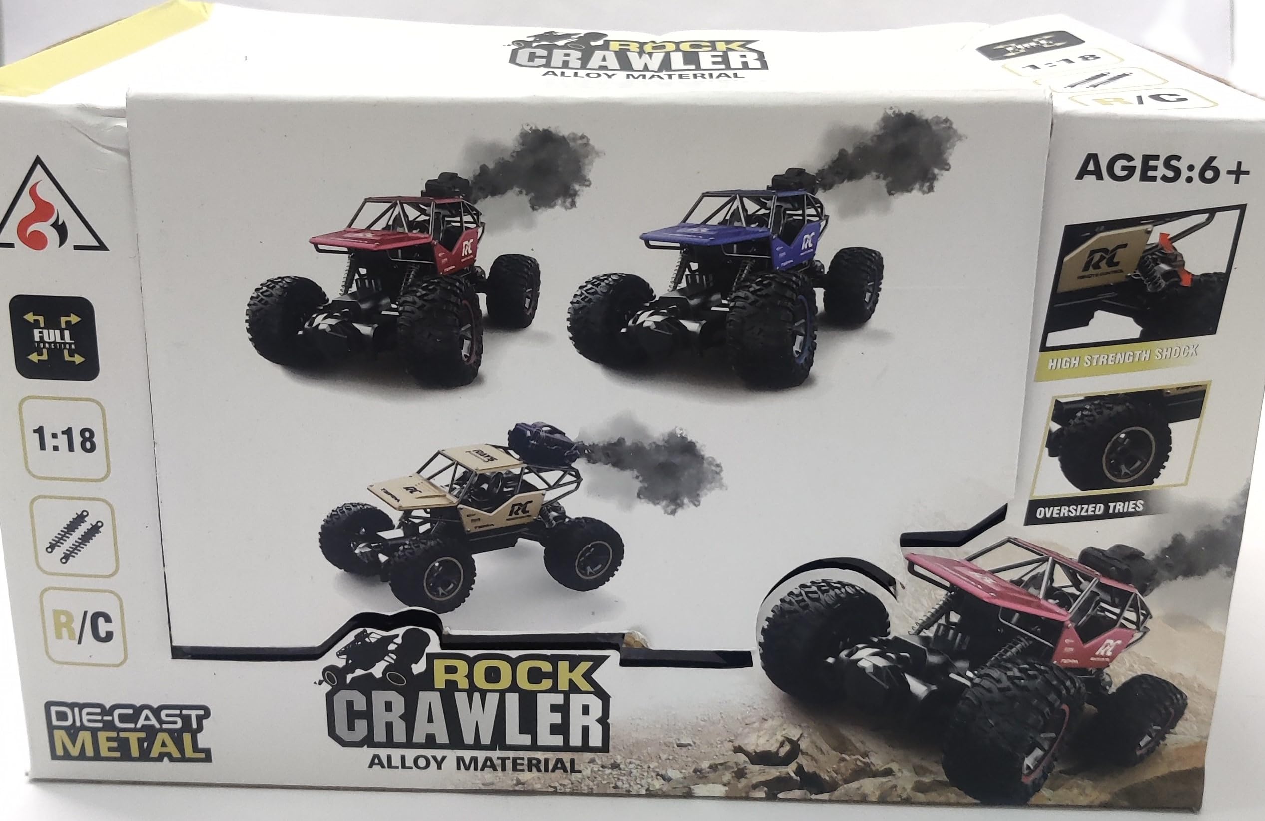 Remote-Controlled Rock Crawler Alloy Material Off-Road Rock Crawler Monster Truck with a 1:18 Scale Alloy Body - Multi Colour (B0DHQSBM8Y) Amazon Price History, Amazon Price Tracker