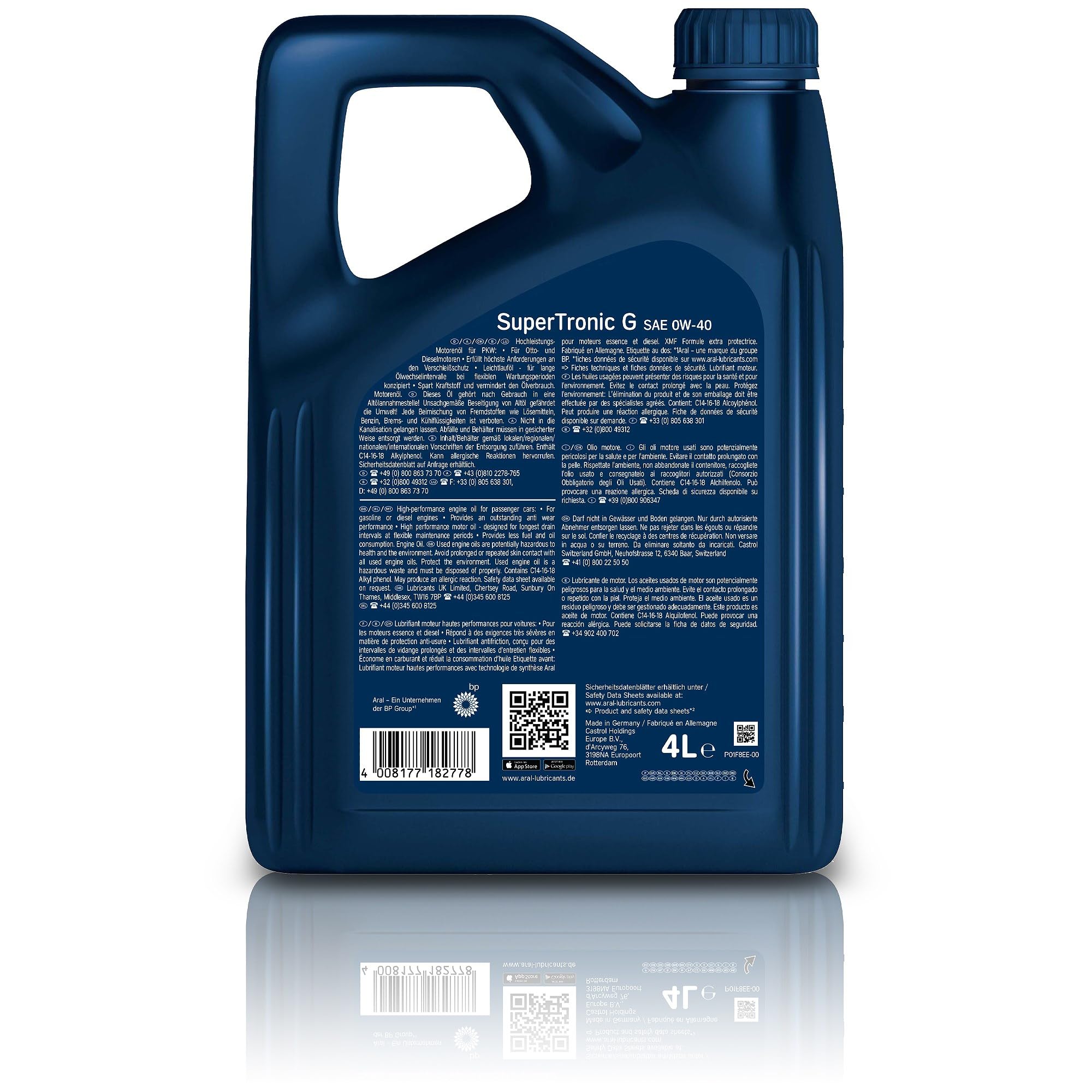 3x 1 L + 4 L = 7 Liter Aral SuperTronic G 0W-40 Motor-Öl inkl.