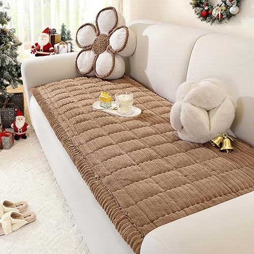 Miniatura 1 de Funda de sofá lavable para perros, funda de sofá modular suave y mullida en forma de L, protector grueso apto para mascotas, tapete para sofás y