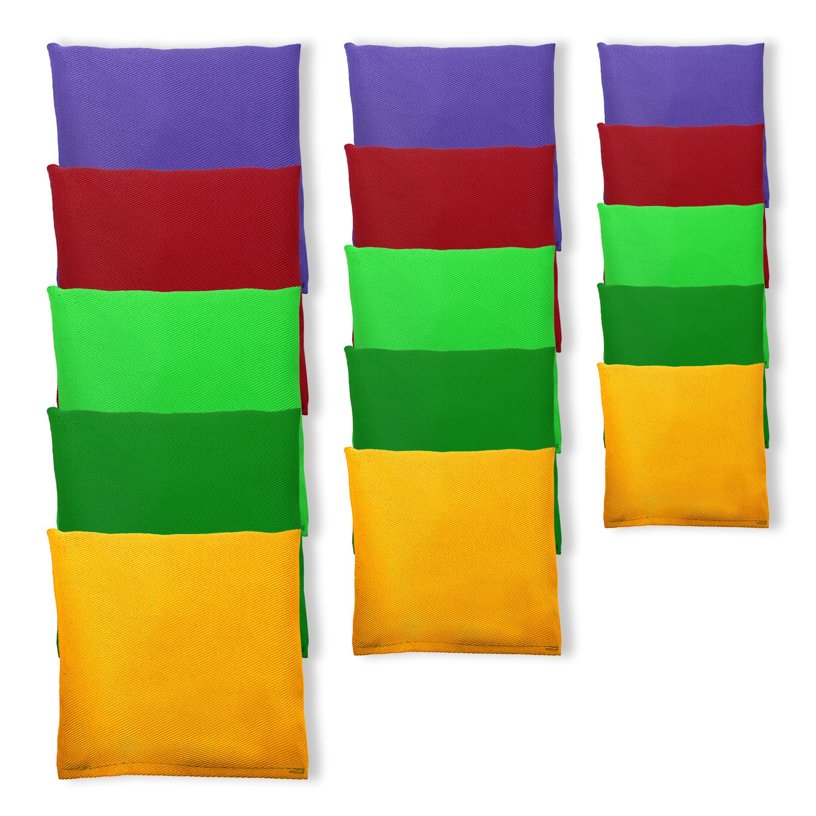 15 Pezzis Sacchetti di Cornhole Colorati Corn Hole Bean Bag Set Bean Bag da Lancio di Sandbag Cornhole Bag Toss Game Set Cornhole Bag per Giocoleria Sport All'aperto Famiglia Giochi di Partito