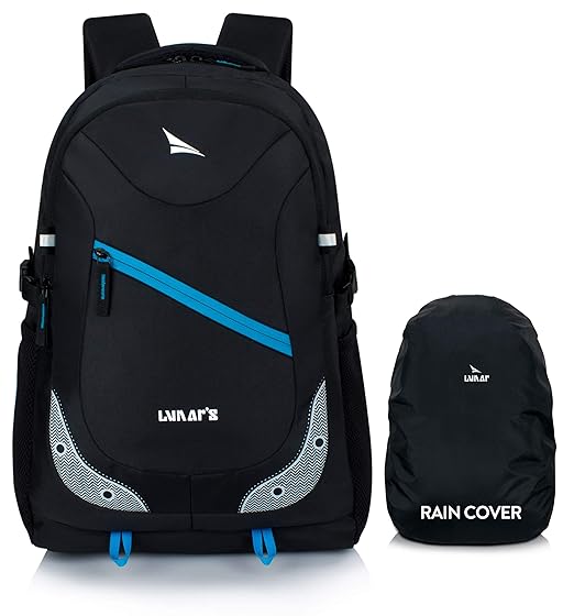 Lunar's 30 L Laptop Office/School/Travel/Business Backpack Water Resistant - Fits Up to 15.6 Inch Laptop Notebook, With Raincover, Inside Organiser and 1 Year Warranty (All)