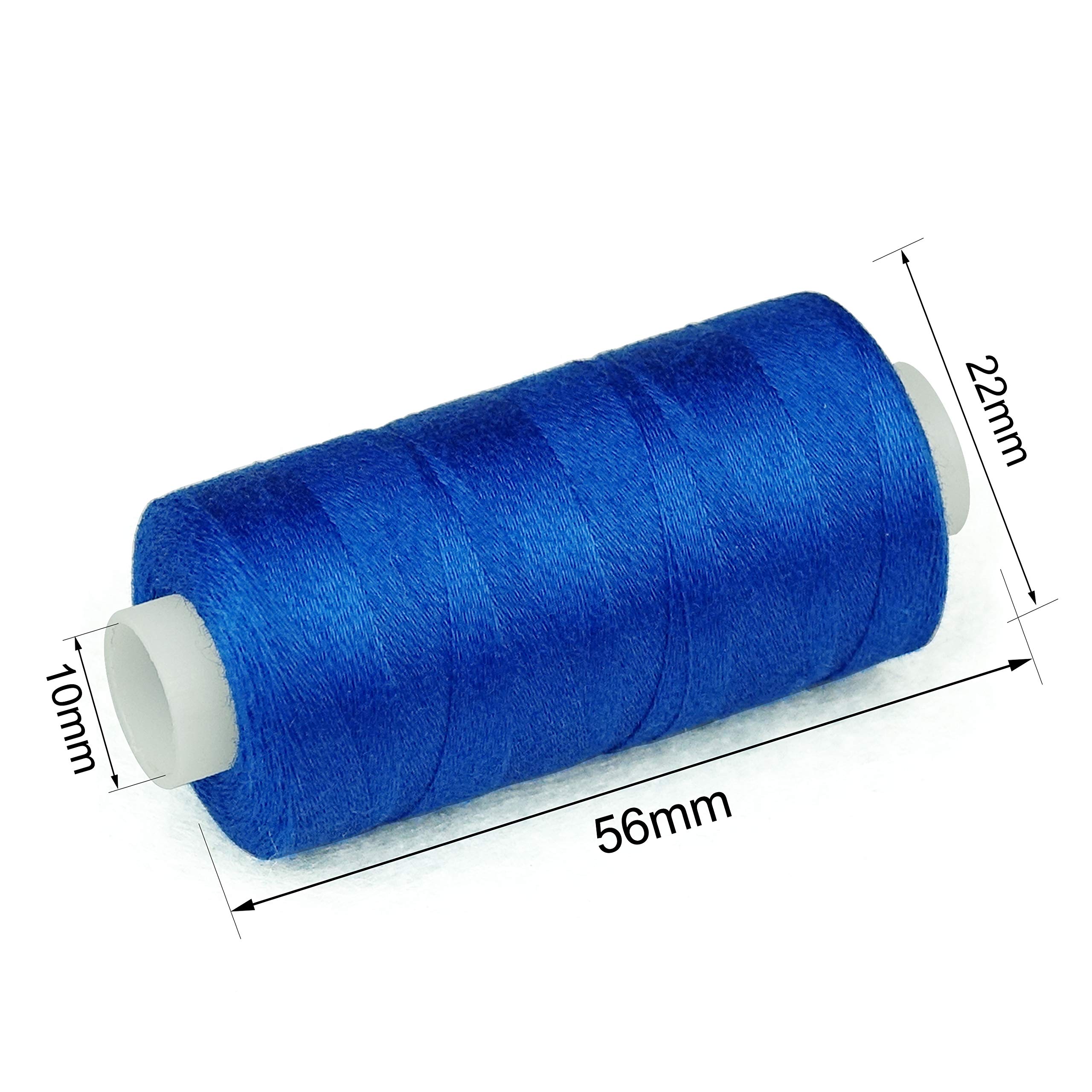 Simthread Hilo de coser de algodón para máquinas de coser y acolchar - 550 yardas/bobina, 20 colores
