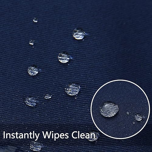 Miniatura 2 de Obstal Mantel rectangular de microfibra a prueba de derrames y resistente al agua y al aceite, de tela decorativa para uso exterior e interior