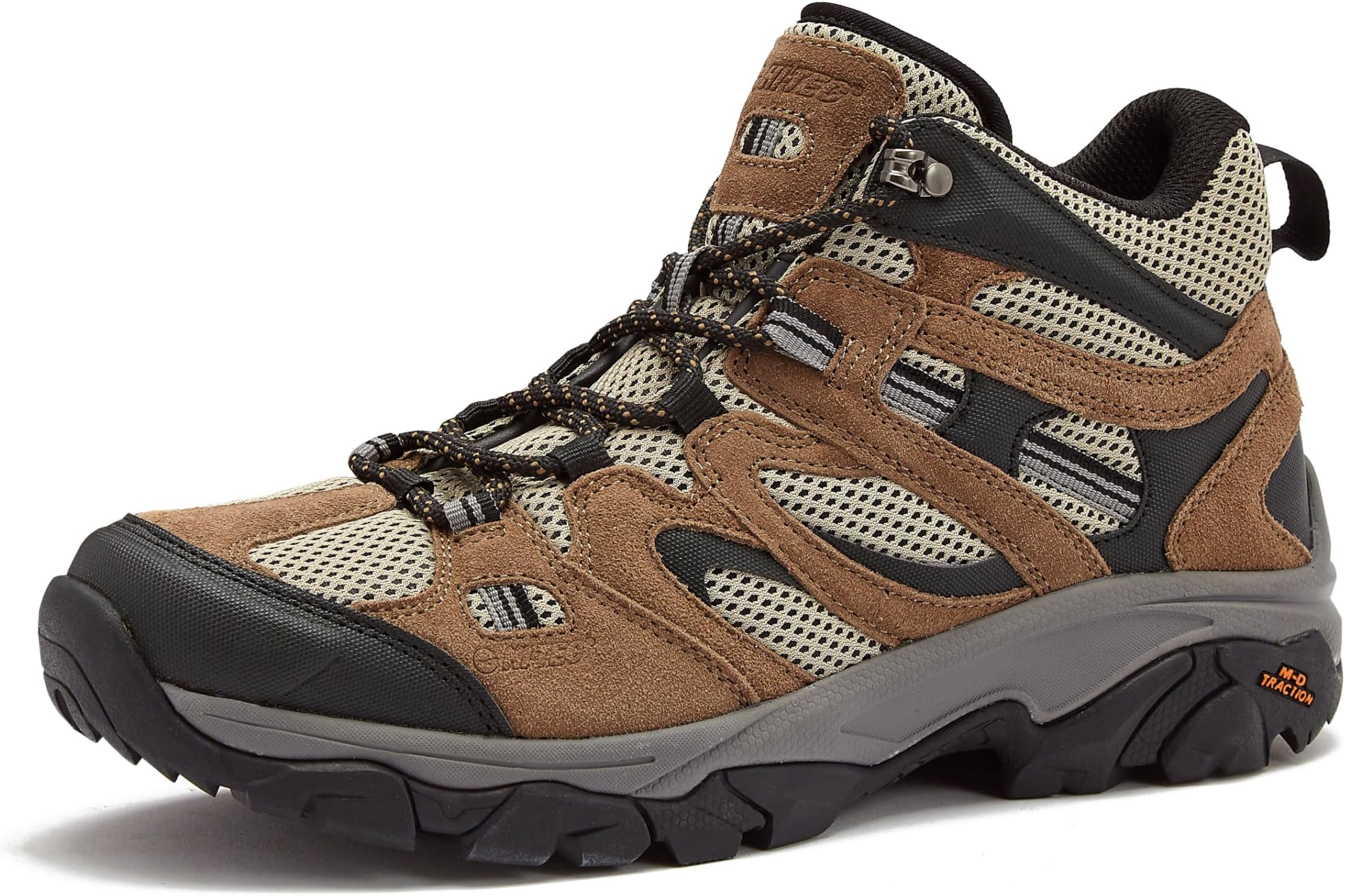 Ravus WP Mid Waterproof Hiking Boots for Men, Lightweight Breathable Outdoor Trekking Shoes