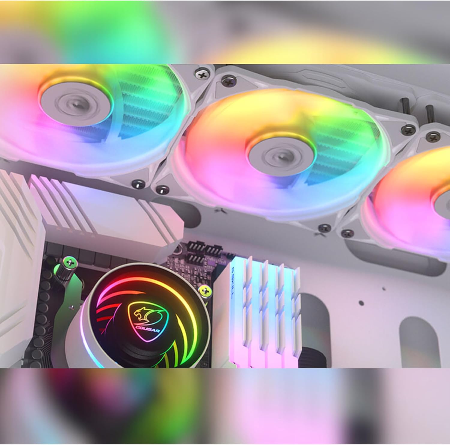 Kit Watercooling AIO Cougar Poseidon Elite RGB - 360mm (Blanc)