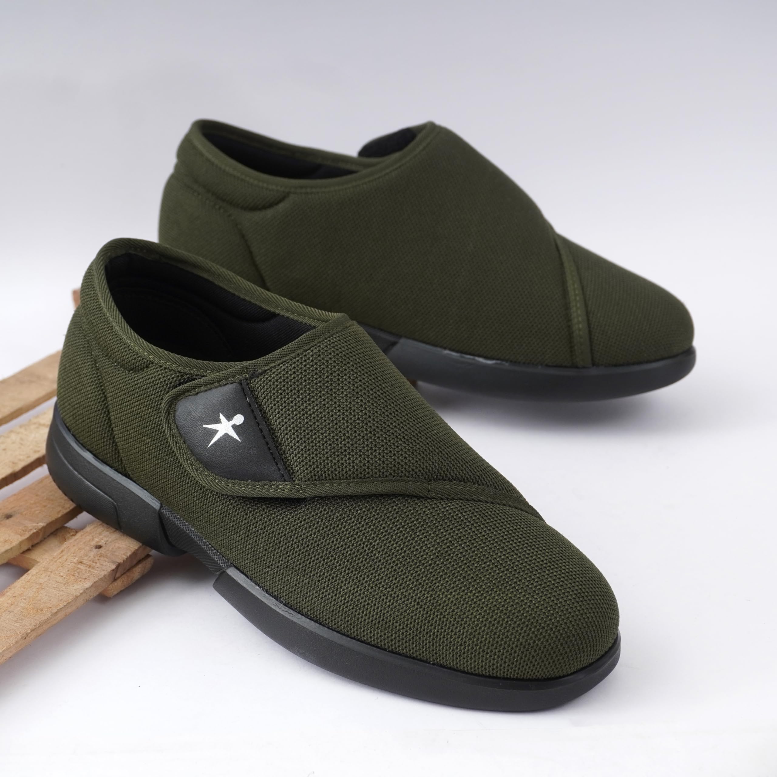 HEALTH FIT Zapatos deportivos ortopédicos y diabéticos, suela suave, transpirable, ultraligeros, para correr y caminar, para hombre 722
