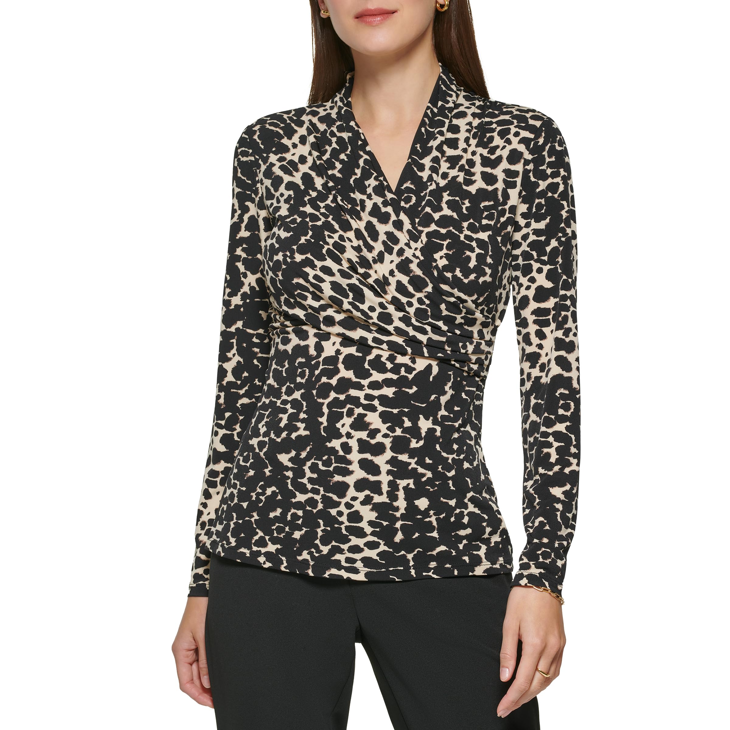 

                                                    DKNY Women's Suits Blouse, Print, XX-Large
