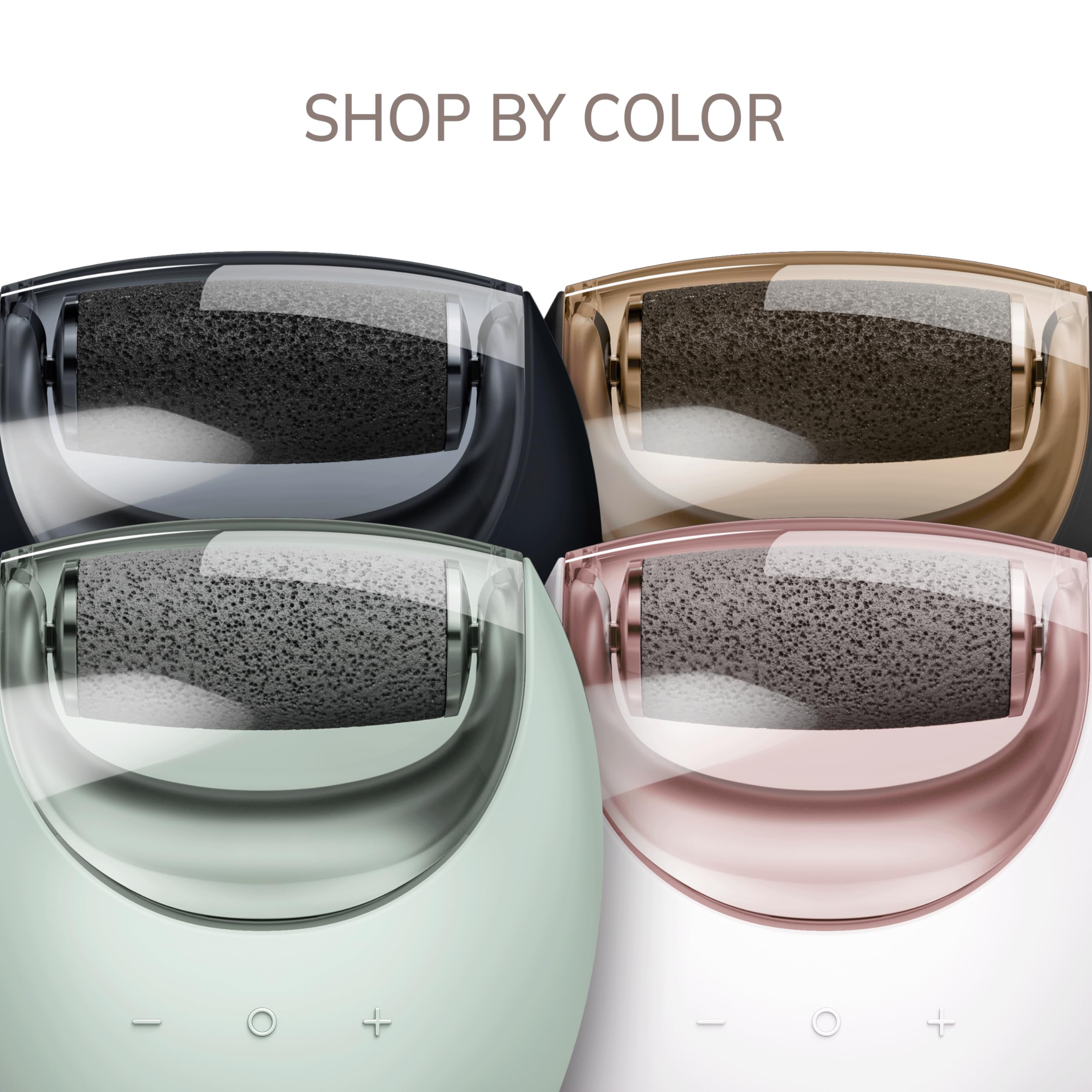 GESKE Compact Electric Pumice Foot Smoothing Roller 7 in 1 | Lima | SmartAppGuided™ | Lima de Pies Eléctrica y Exfoliador | Piedra Pómez para Eliminar Durezas y Callos | Pedicura en Casa