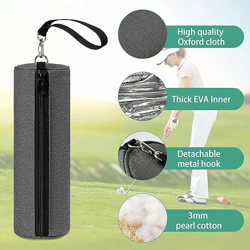 Miniatura 10 de LUCKIPLUS Enfriador de golf, funda de cerveza para bolsa de golf, 7 latas, enfriador de latas desmontable con bolsa de golf, accesorios para