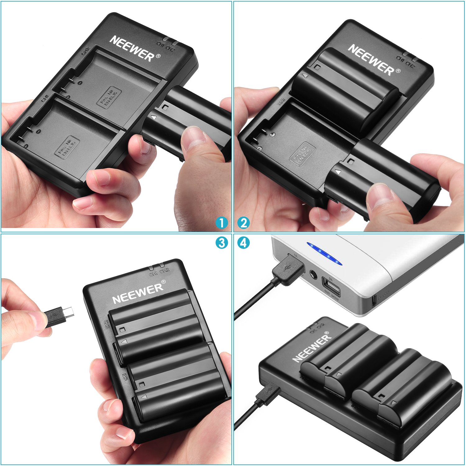 Neewer Bloc Batterie Grip Vertical Poign e d Alimentation Vertical Pour