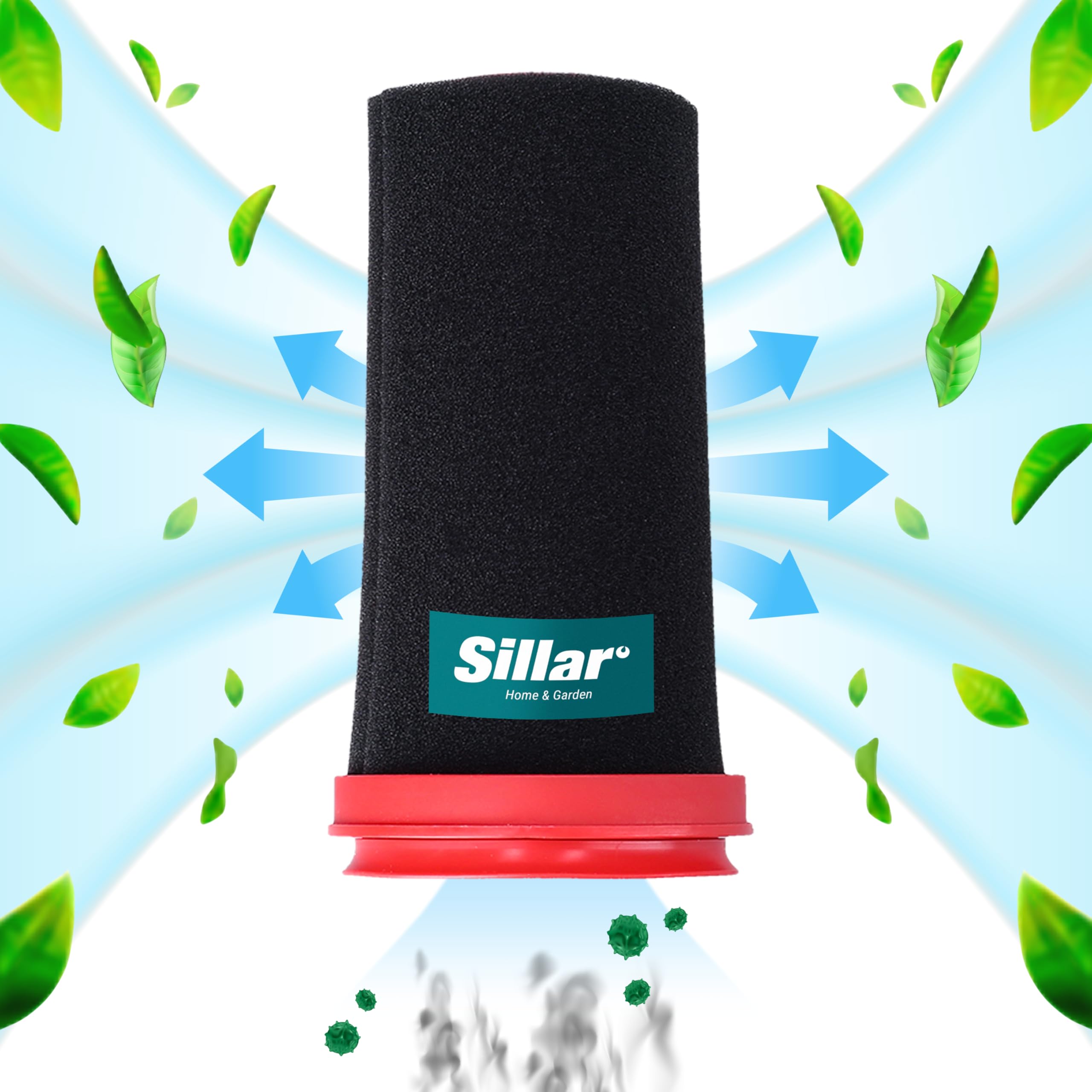 Sillar Set di 3 Filtri per Bosch Flexxo Serie 4 | Filtri di Ricambio Lavabile a Doppio Strato per Aspirapolvere Verticale, Ricambi e Accessori per Bosch di Alta Qualità, Codice 12026520