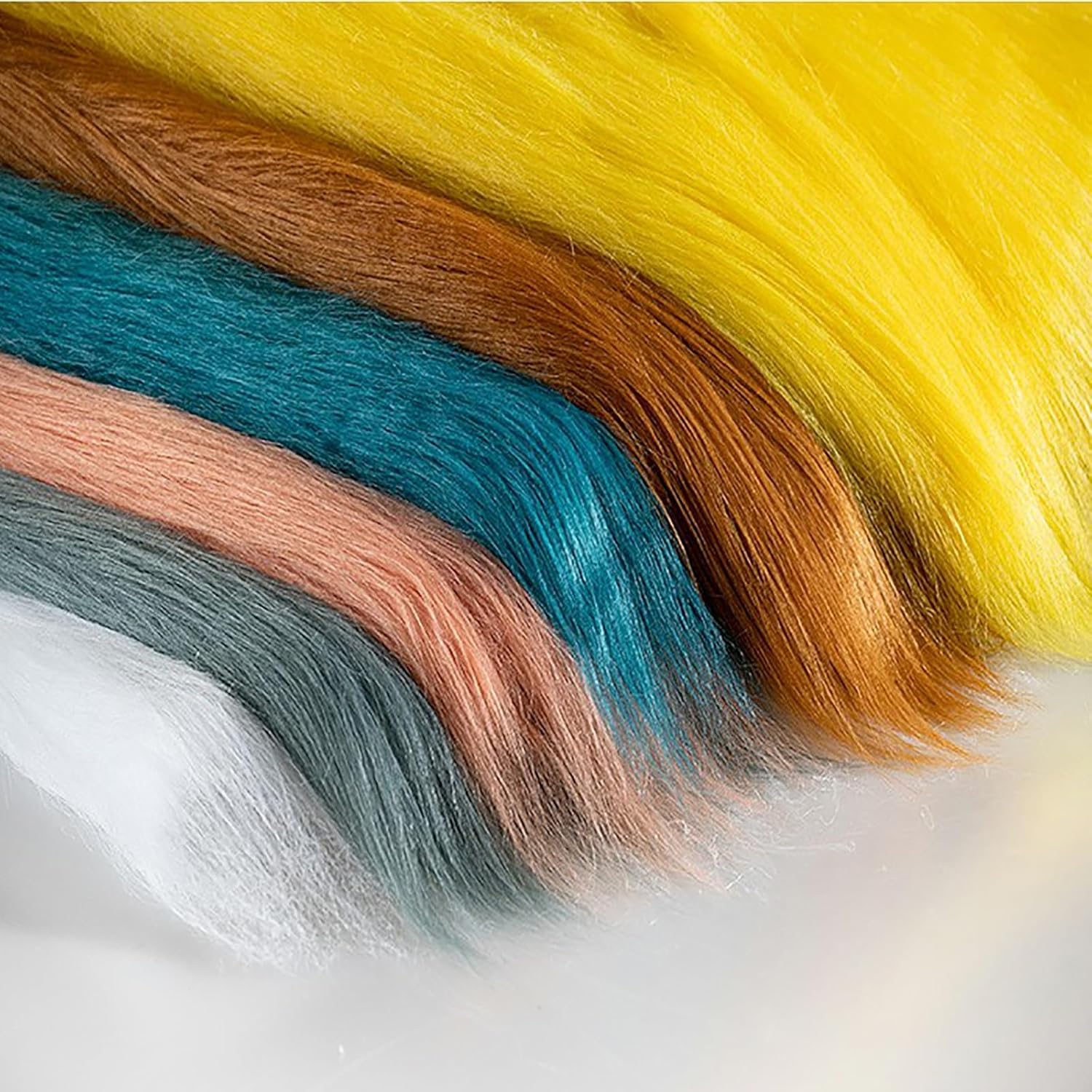 High Density Faux Fur Fabric Shaggy Plush Craft Fake Fur Fabric Long Pile 12cm 50cm*180cm for Valentine Ornaments Cosplay Costume Craft Supply Decoration(2 Royal Blue)