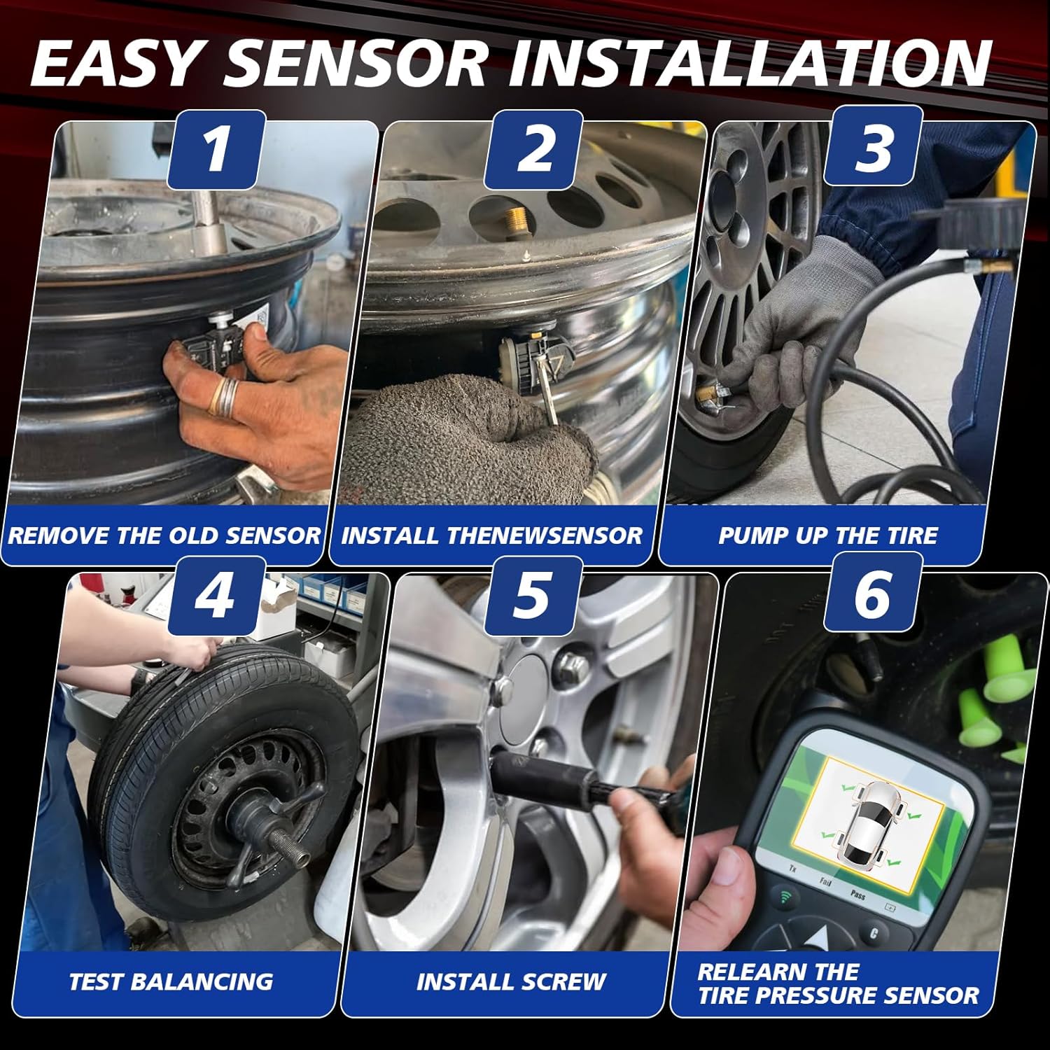 Pre-Programmed Tire Pressure Monitoring Sensor 315MHz TPMS Sensor Compatible with BMW 118i 120i 128i 135i 320i 328i 528i 640i 740i for:Mini Cooper 2010-2014 4PCS Replace 36106790054