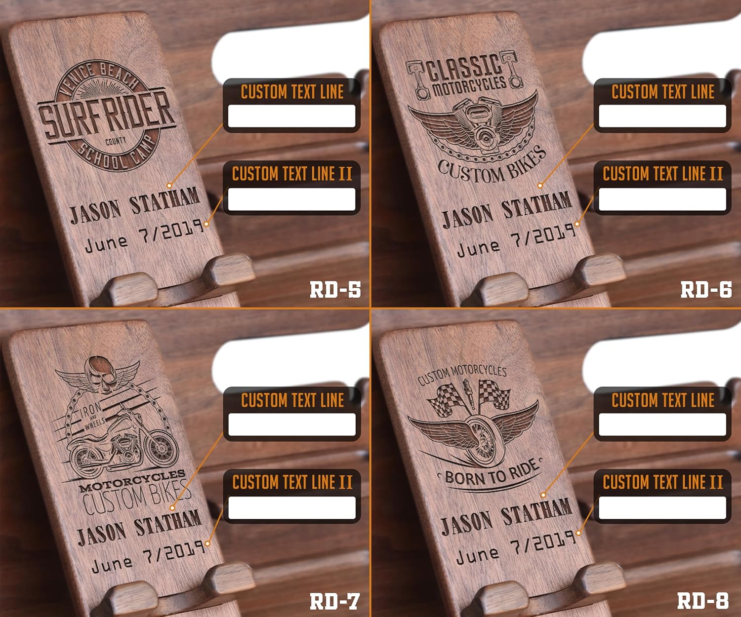 Personalized Desk Organizer for Motorcycle Riders: Unique Gifts - Celebrate the Two-Wheel Lifestyle with Custom Design. Perfect for Your Rider's Birthdays, Special Occasions, Revving Up Your Workspace