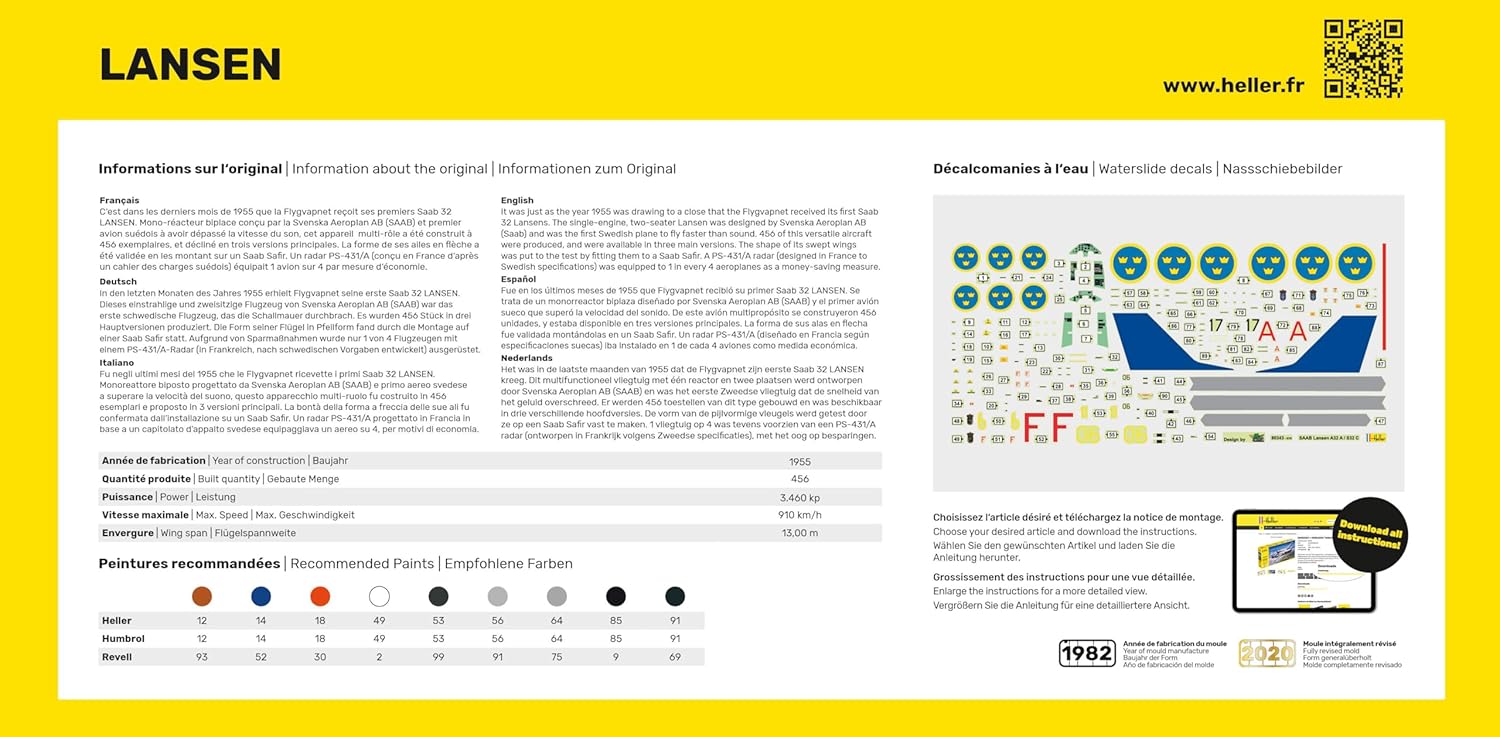 Heller HEL80330 Model Kit, Various