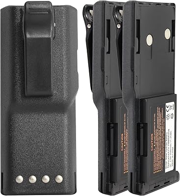 VBLL PMNN4005 HNN9628AR 1500mAh 7.5V Ni-MH Replacement Battery for GP300 GTX800 CP450 PTX600 PRO3150 P080 P040 MTX638 LTS2000 LCS2000 GTX900 GP88S GP88 GP600 GP308 CP250 HNN9628B (3 Pieces)