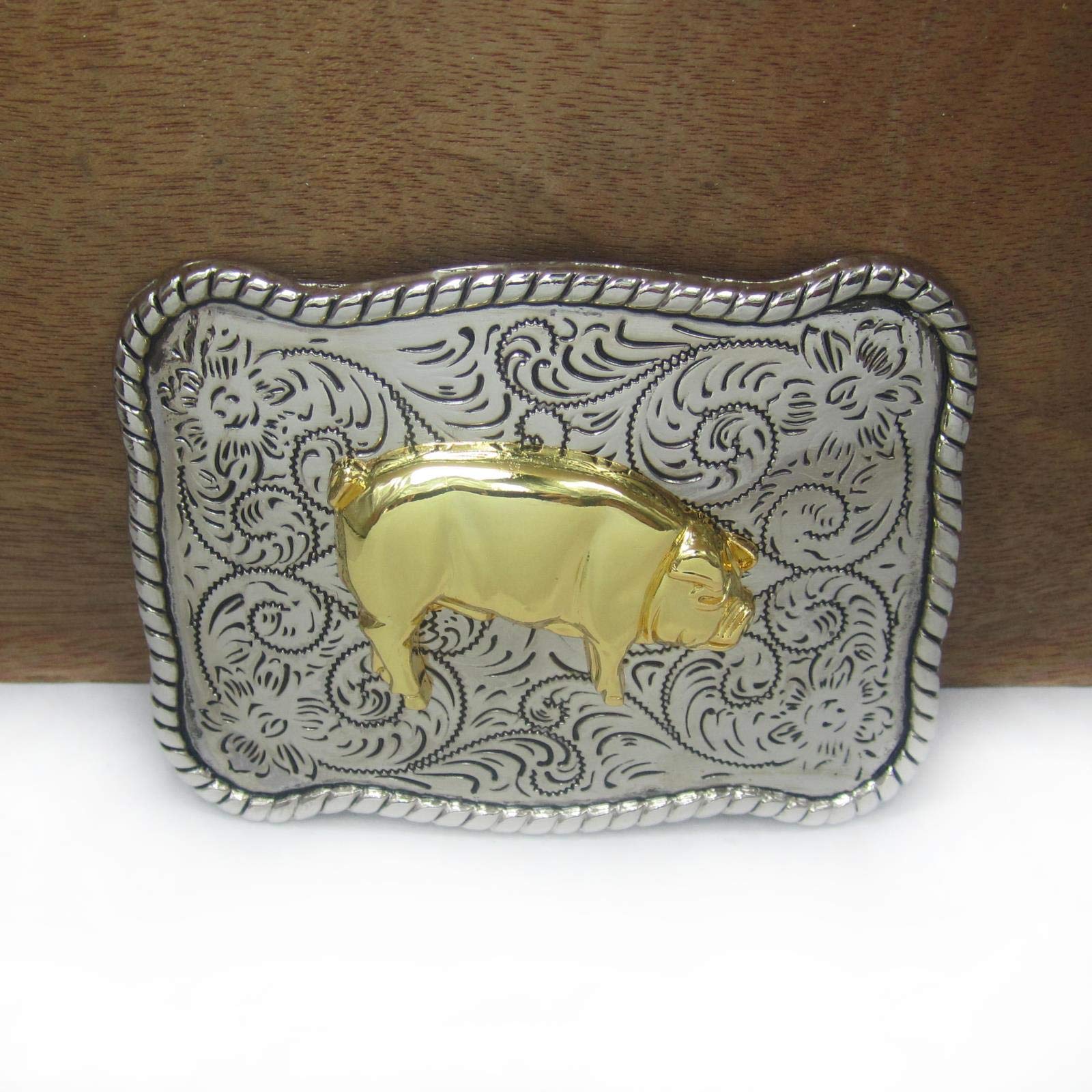 LPOK feature zinc alloy hog belt buckle pig belt buckle 03672 cowboy jeans gift belt buckle-default,a