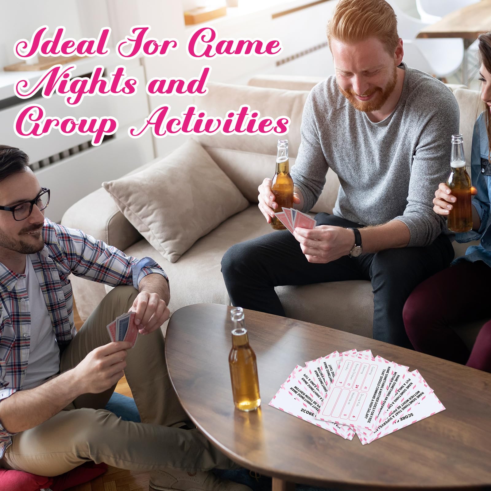 Simgoing Freundliches Feud-Spiel mit 2 Antworten Buzzer Quizkarte Familienfreundliches Quiz Party Lustiges Gruppenspiele für Erwachsene