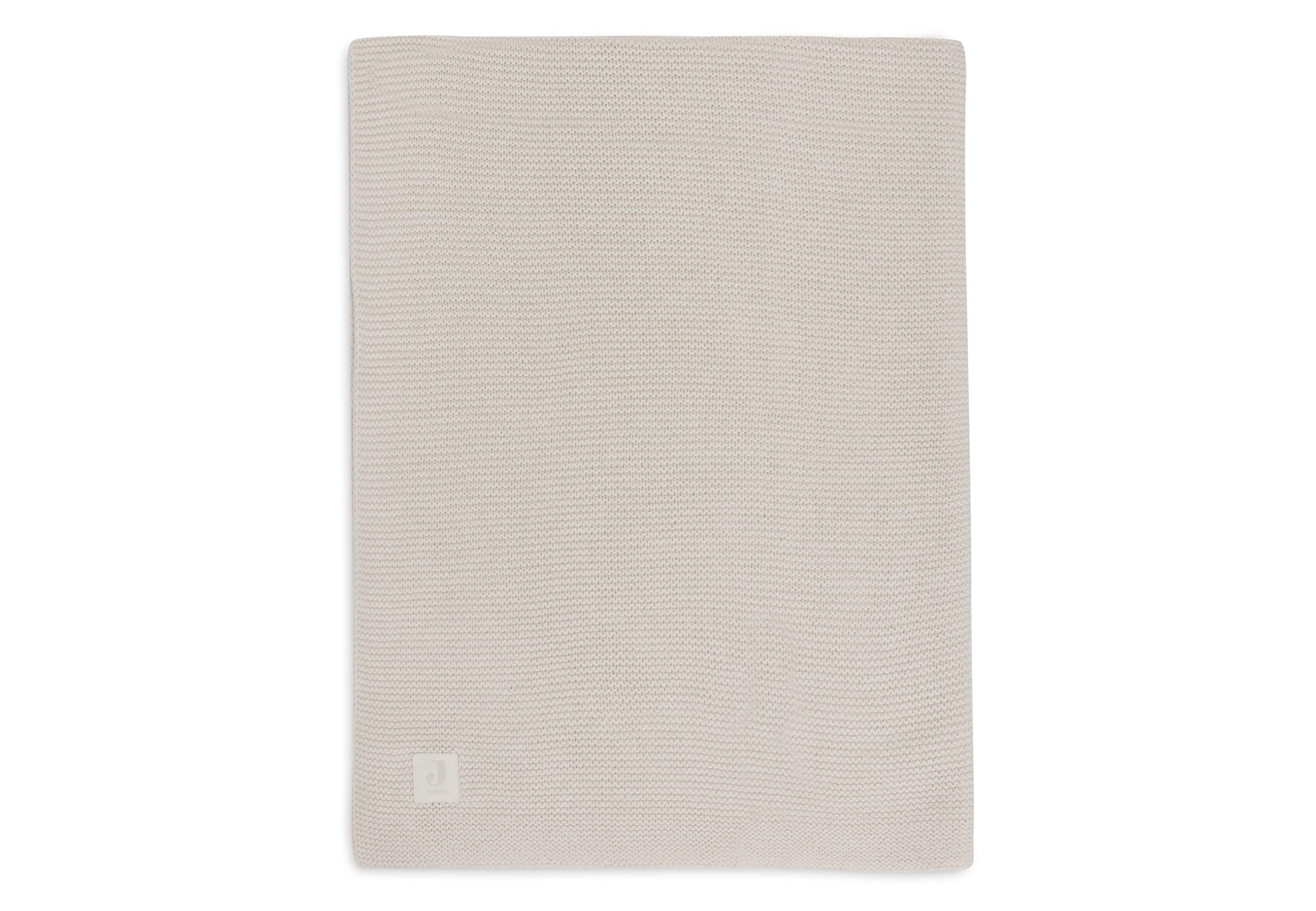 Jollein Baby Blanket Basic Knit - Oatmeal - 75x100cm - Cotton - for Baby Cradle - 0.5 TOG - Oeko-TEX Certified