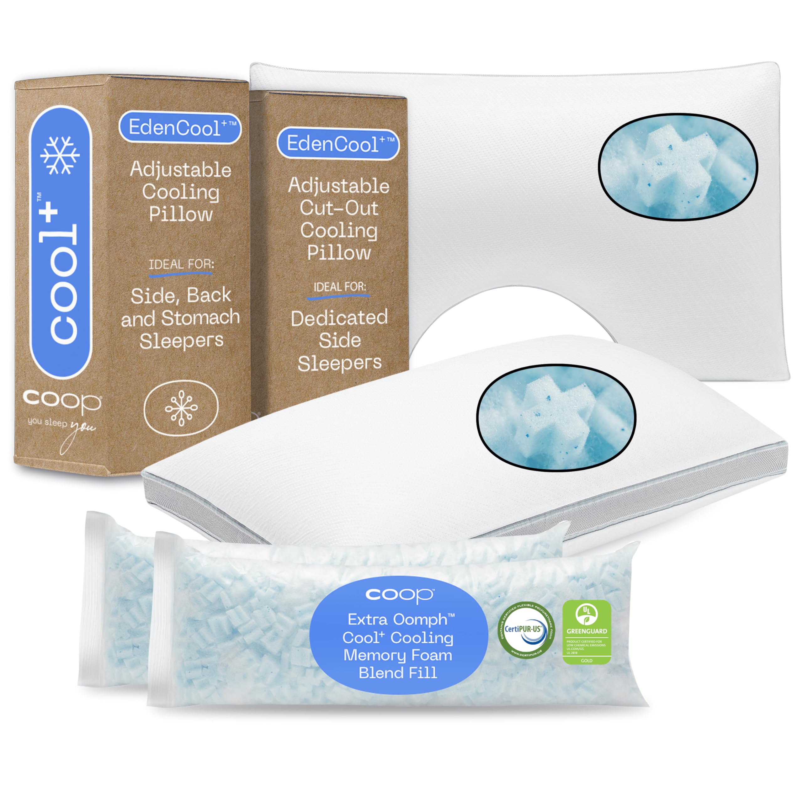 Coop Home Goods Cool Cut-Out Pillow and Cool Pillow King Bundle