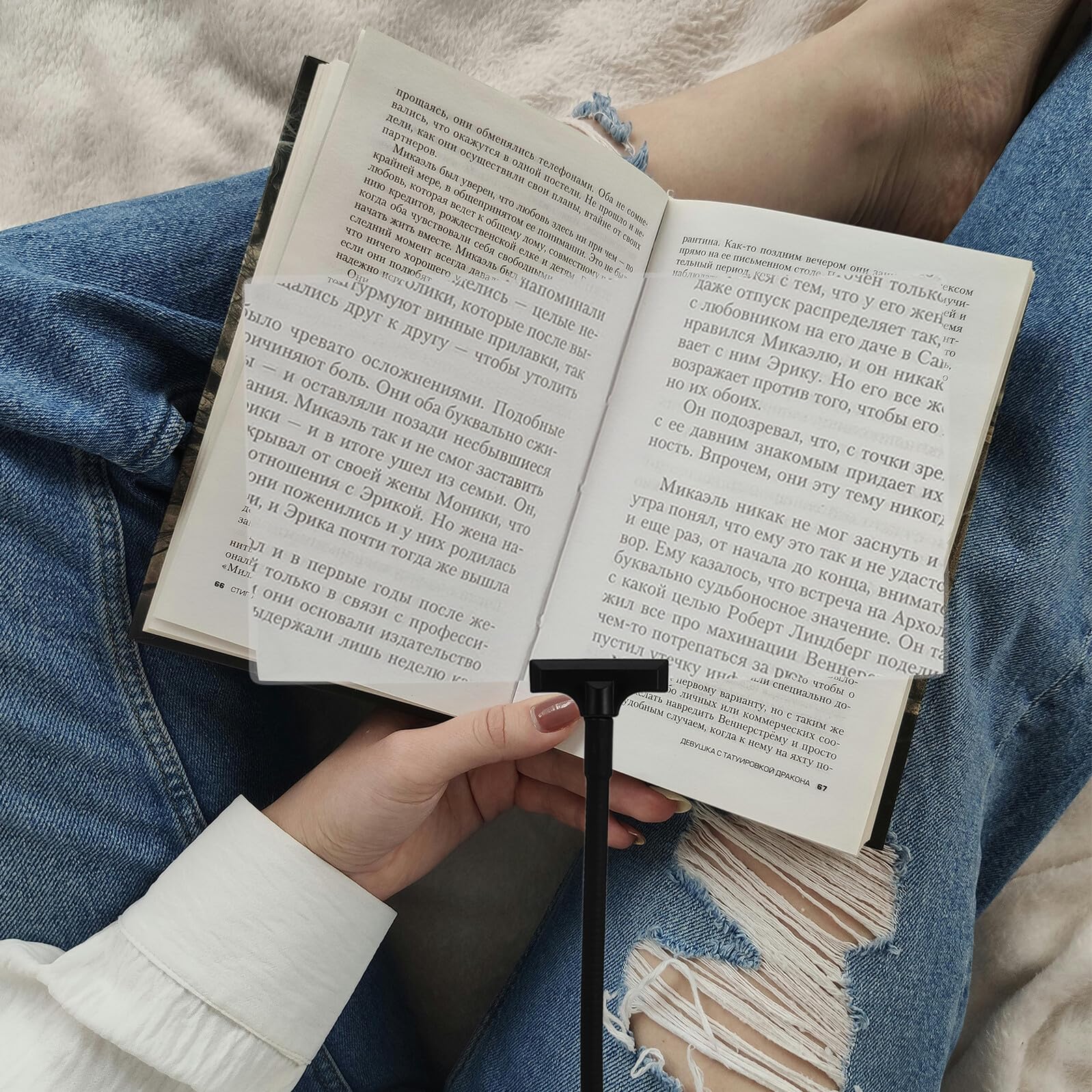 Tischlupe mit Ständer und Abs Material Vielseitige Vergrößerung für Lesen und Handarbeiten Bildschirm und Buchlupe für Senioren und Feinstickerei