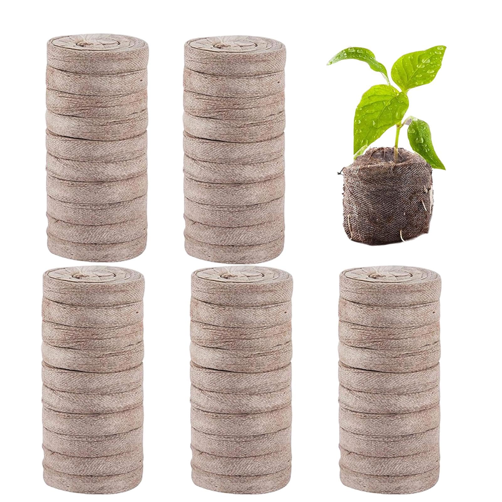 Pellets de suelo para inicio de plantas, vainas de turba - 50 Uds. De bolitas de tierra comprimidas para iniciar plantas,Suelo de jardín para plantas de inicio a granel, compacto y conveniente, para c