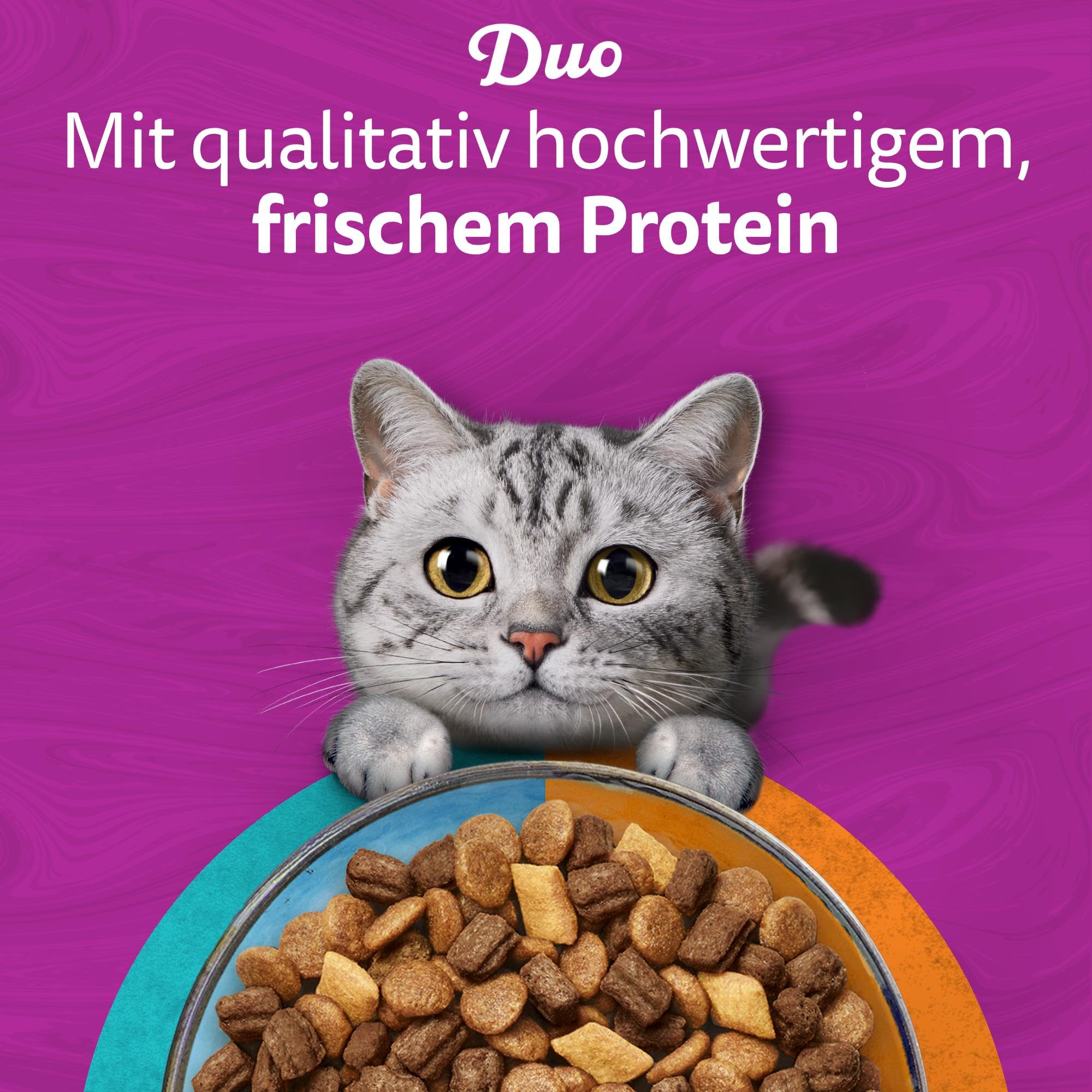 Whiskas Duo Trockenfutter für ausgewachsene Katzen 6 x 1.9 kg Surf & Turf
