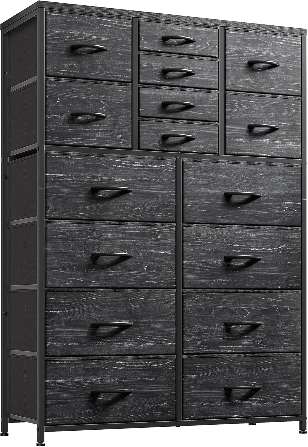 Amazon.com: EnHomee 16-Drawer Tall Dresser - Black Bedroom Storage ...