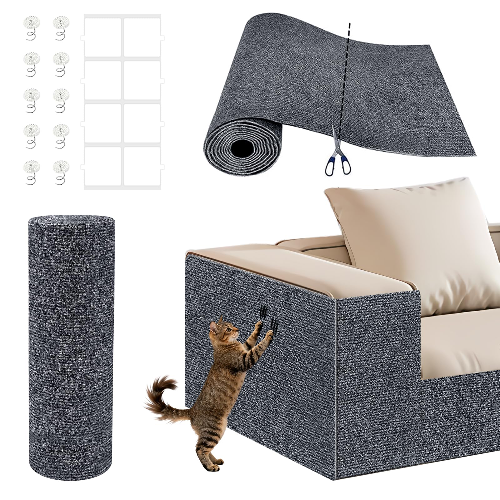 Tapis autocollant anti-griffure chat pour réparer et sauver un meuble