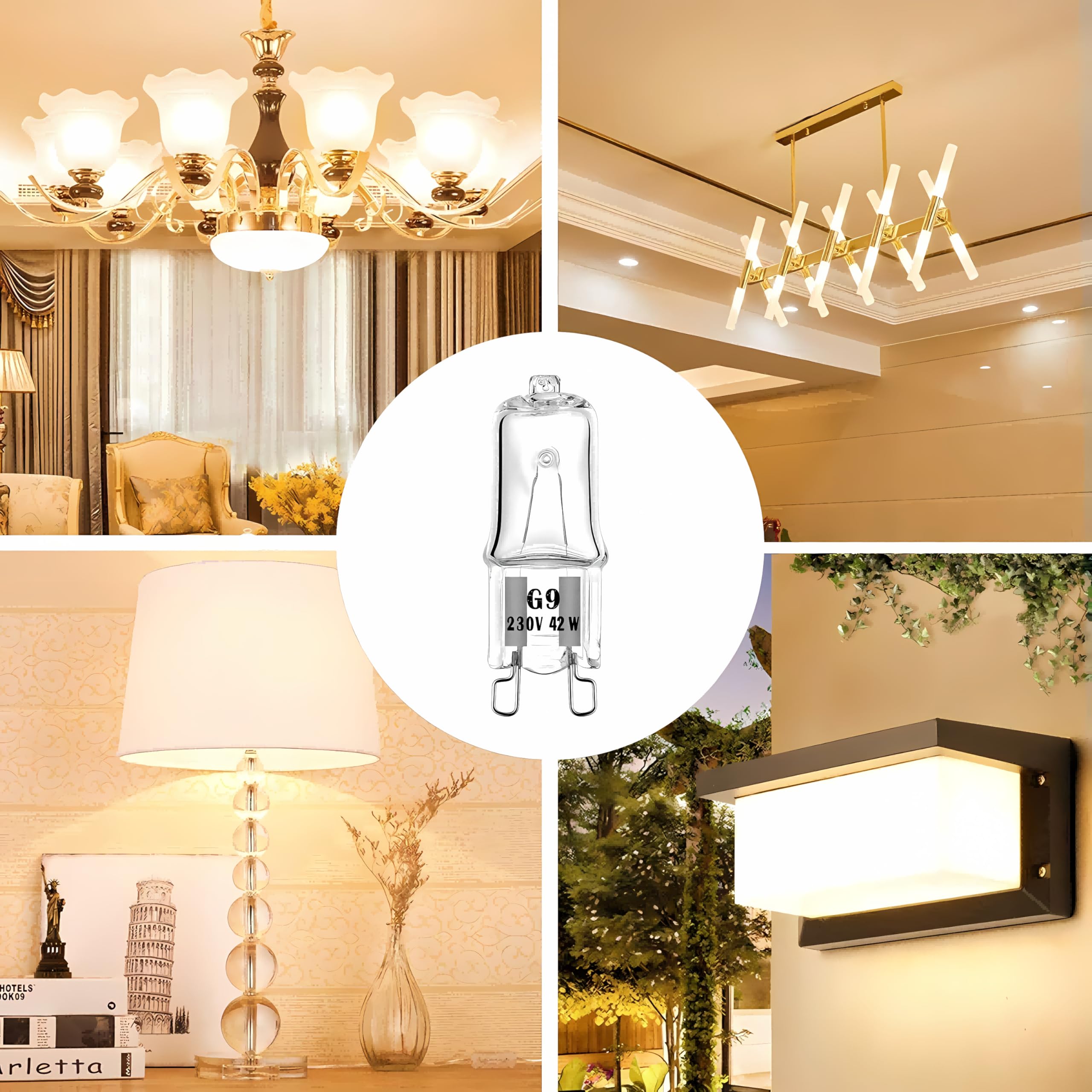 G9 Halogenlampe, 110 V, 220 V, kommerzielle Qualität, 20 W-100 W, lange Lebensdauer, kostengünstiger Ersatz für Mikroskop-Projektor-Beleuchtung (100 Stück/50 W)
