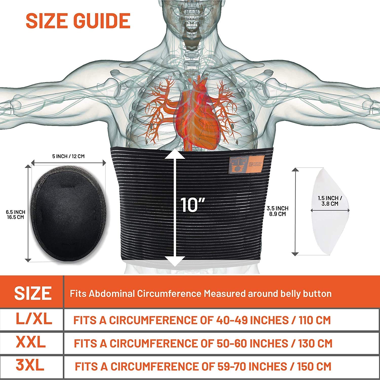 Buy Plus Size Umbilical Hernia Support Belt I Pain and