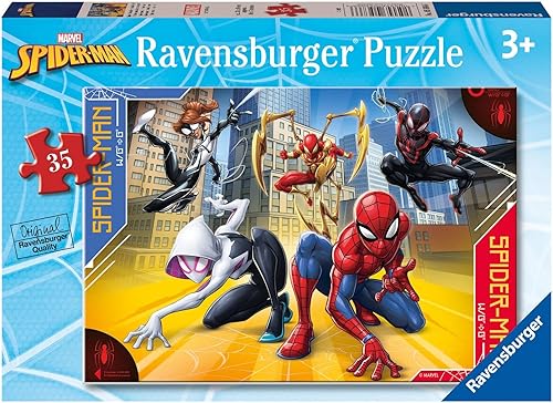 Ravensburger - Spiderman Puzzle, Collection 35 pieces, Puzzle for Children, Recommended Age 3+ Years