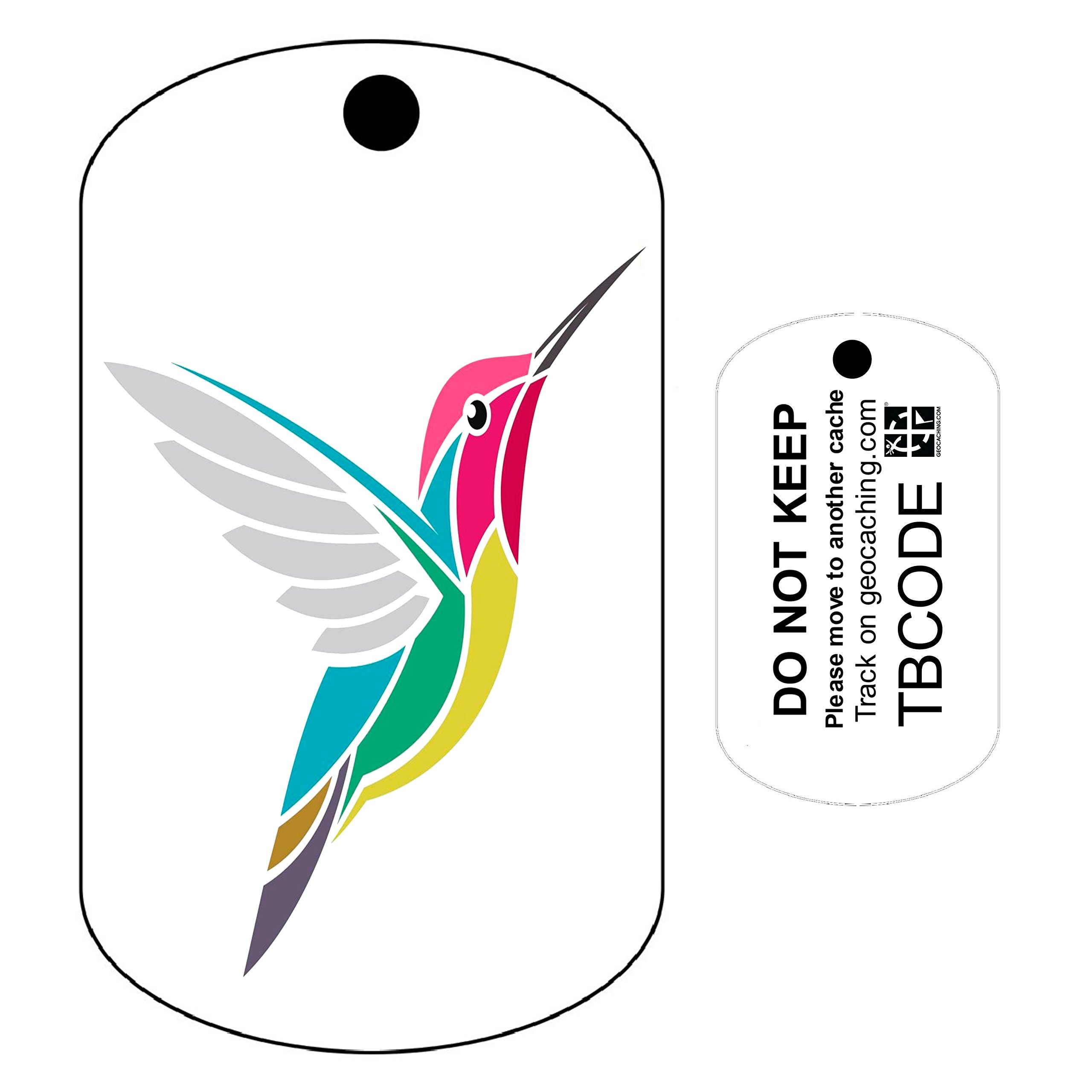 AllCachedUp Harry the Hummingbird (Travel Bug) For Geocaching - Trackable Tag - Unactivated