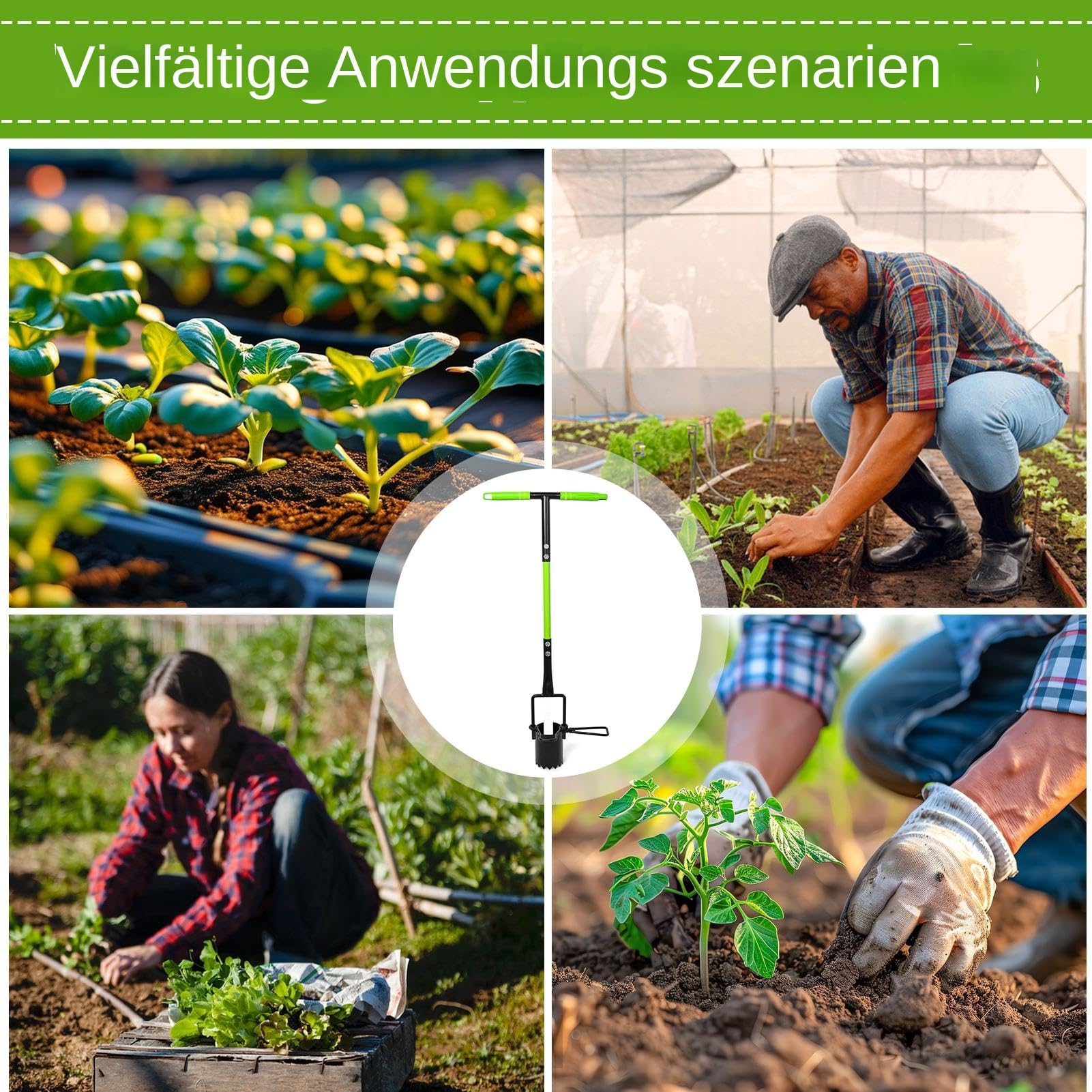 Jardinière de bulbe de jardinage, outil de trous de trous pour la