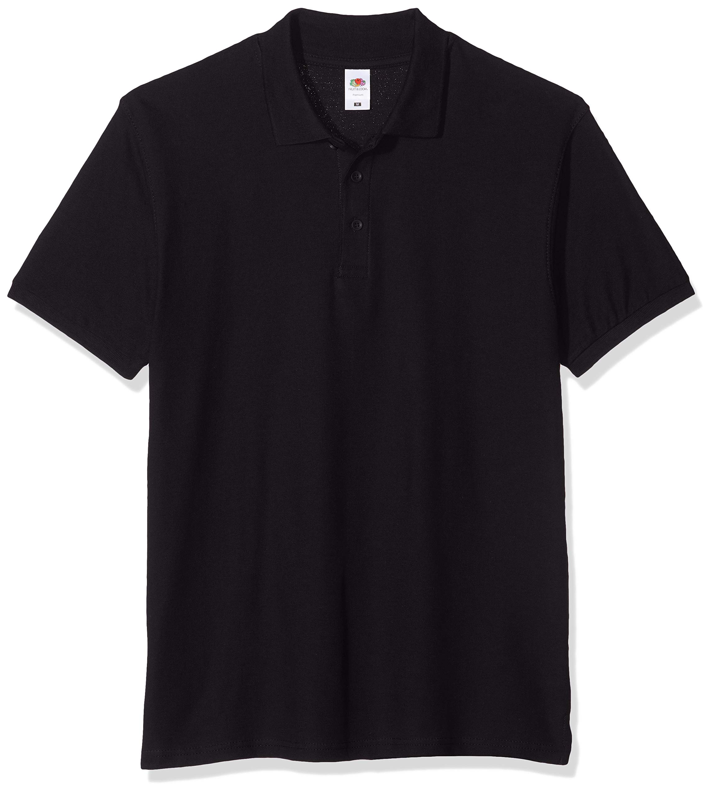 Fruit of the Loom Men's Premium Polo, 3 Pack Regular Fit Short Sleeve 3 Polo Shirt, Black (Black 36), Medium (Manufacturer Size:M)