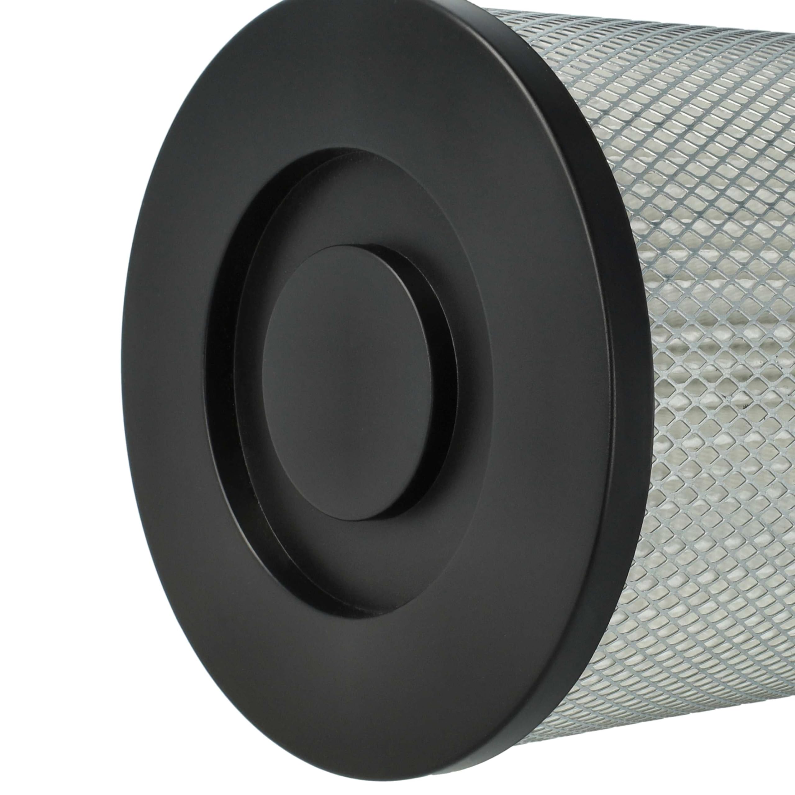 vhbw 2x filtro a pieghe piatte compatibile con JIENUO aspiratore - nero/bianco/argento