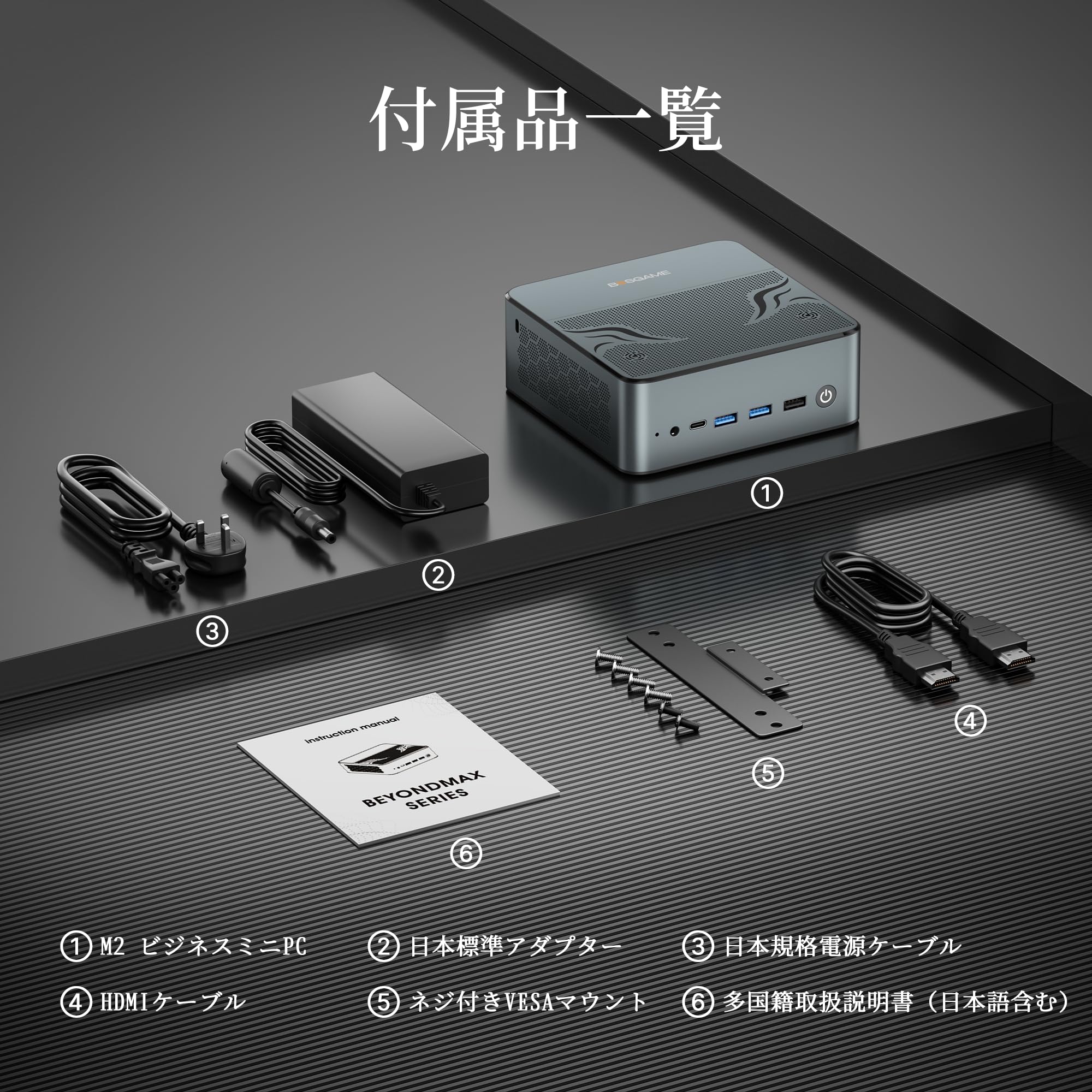 G382 BOSGAME M2 ミニPC Ryzen 9 7940HS BOSGAME M2 ミニPC Ryzen 9 7940HS 32GB DDR5 1TB M.2 NVMe PCIe