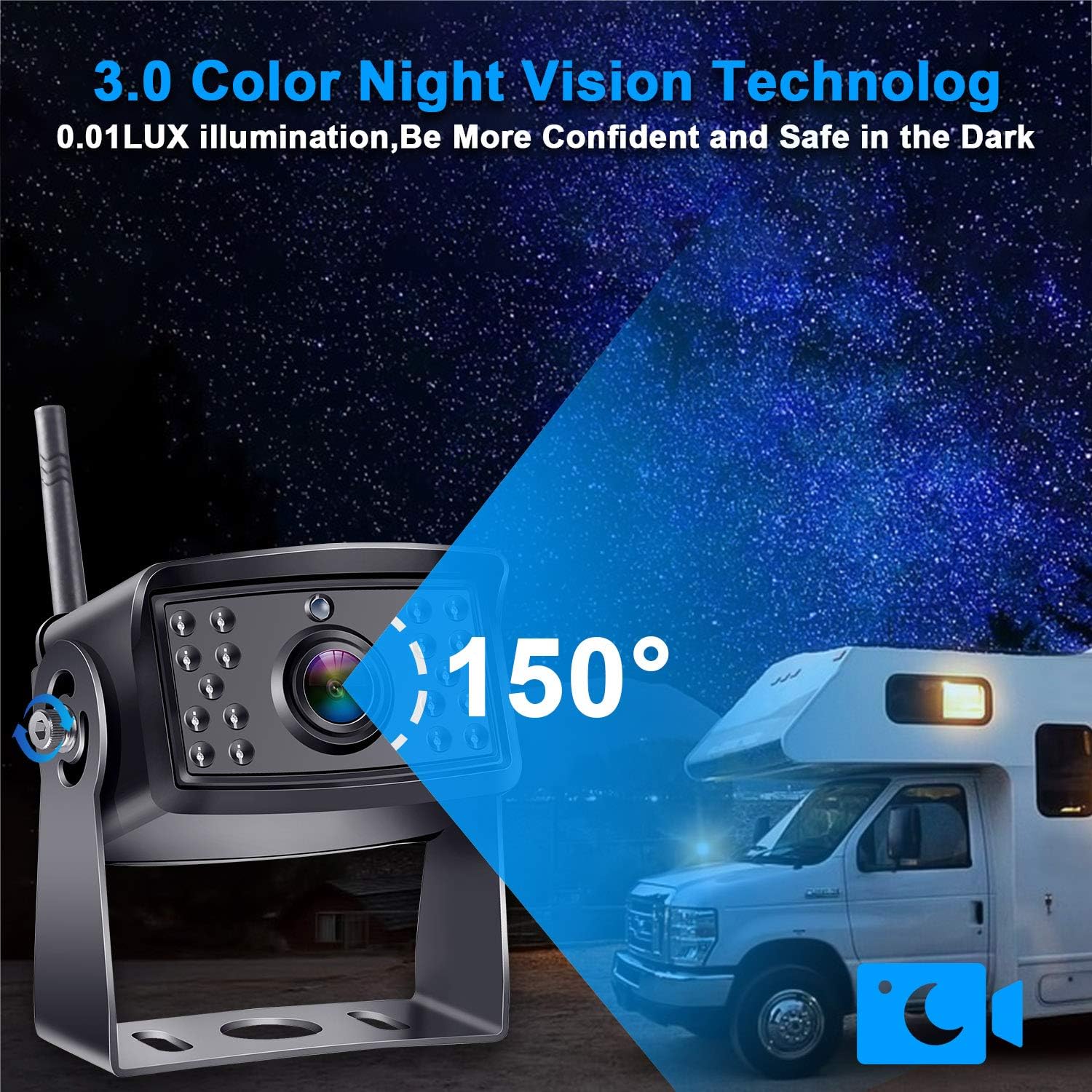 Flаѕh Dеаlѕ - 60% оƒƒ Trailer Backup Camera HD 1080P Back Up Camera Systems Wireless with 7 Inch DVR Monitor Car Security Camera System for Truck RV Camper Adapter Compatible with Furrion Pre-Wired RVs - AMTIFO A5 Wееklу Tор Sаlе Trailer Backup Camera HD 1080P Back Up Camera Systems Wireless with 7 Inch DVR Monitor Car Security Camera System for Truck RV Camper Adapter Compatible with Furrion Pre-Wired RVs - AMTIFO A5