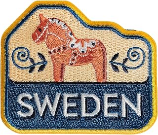 Vagabond Heart Sweden Iron On Travel Patch