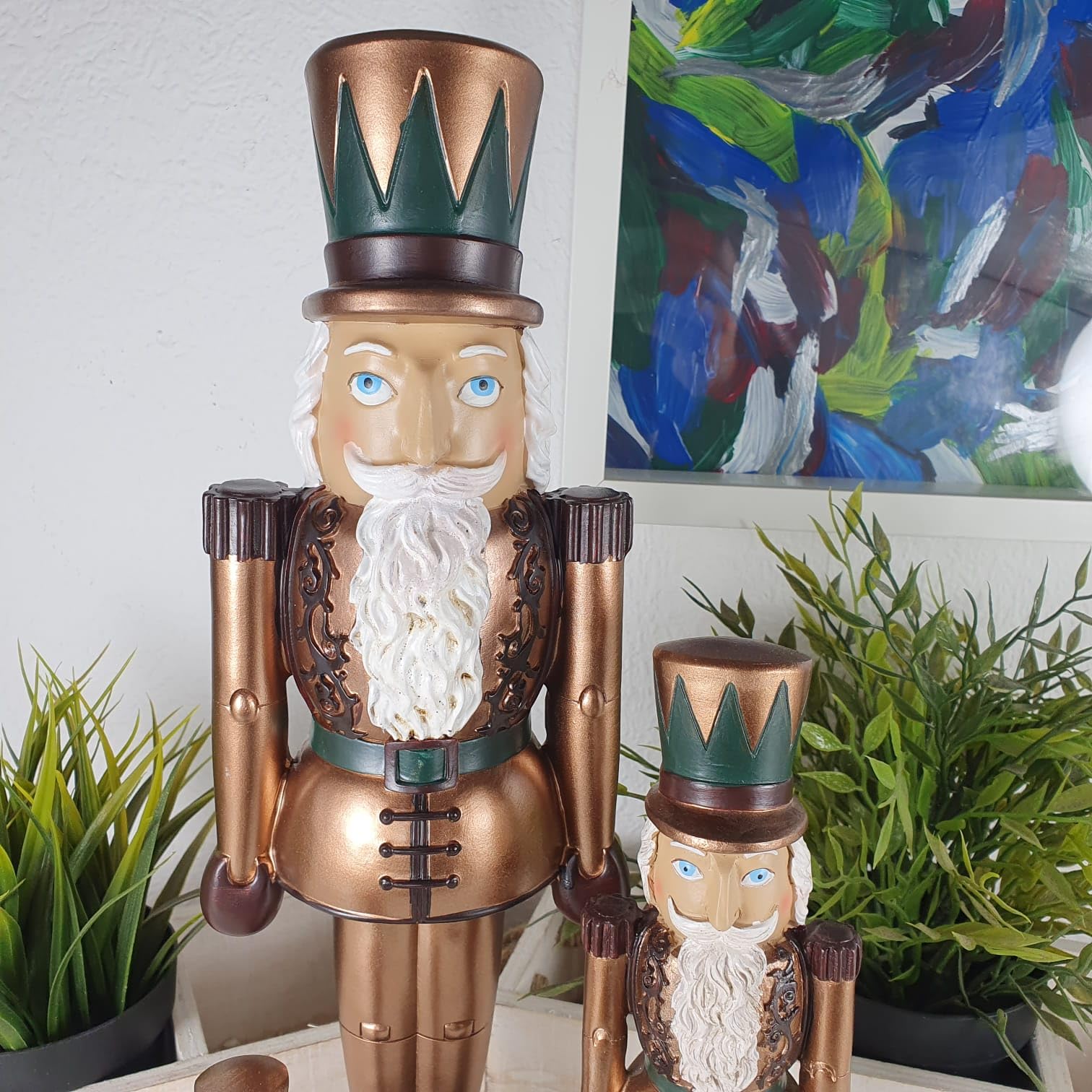 Deko, Nussknacker Figur im 3er Set 39 cm - Christmas Deko - Wohnzimmer Figur