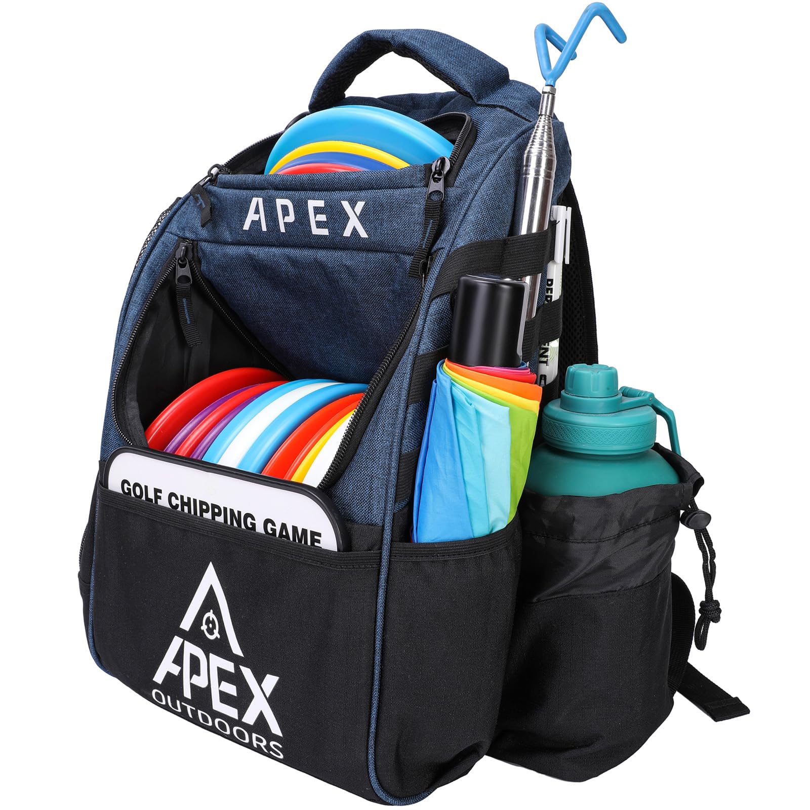 Disc Golf Bag, Large Disc Golf Backpack Holds Over 21 Discs, Durable &amp; Lightweight with Multiple Storage Pockets