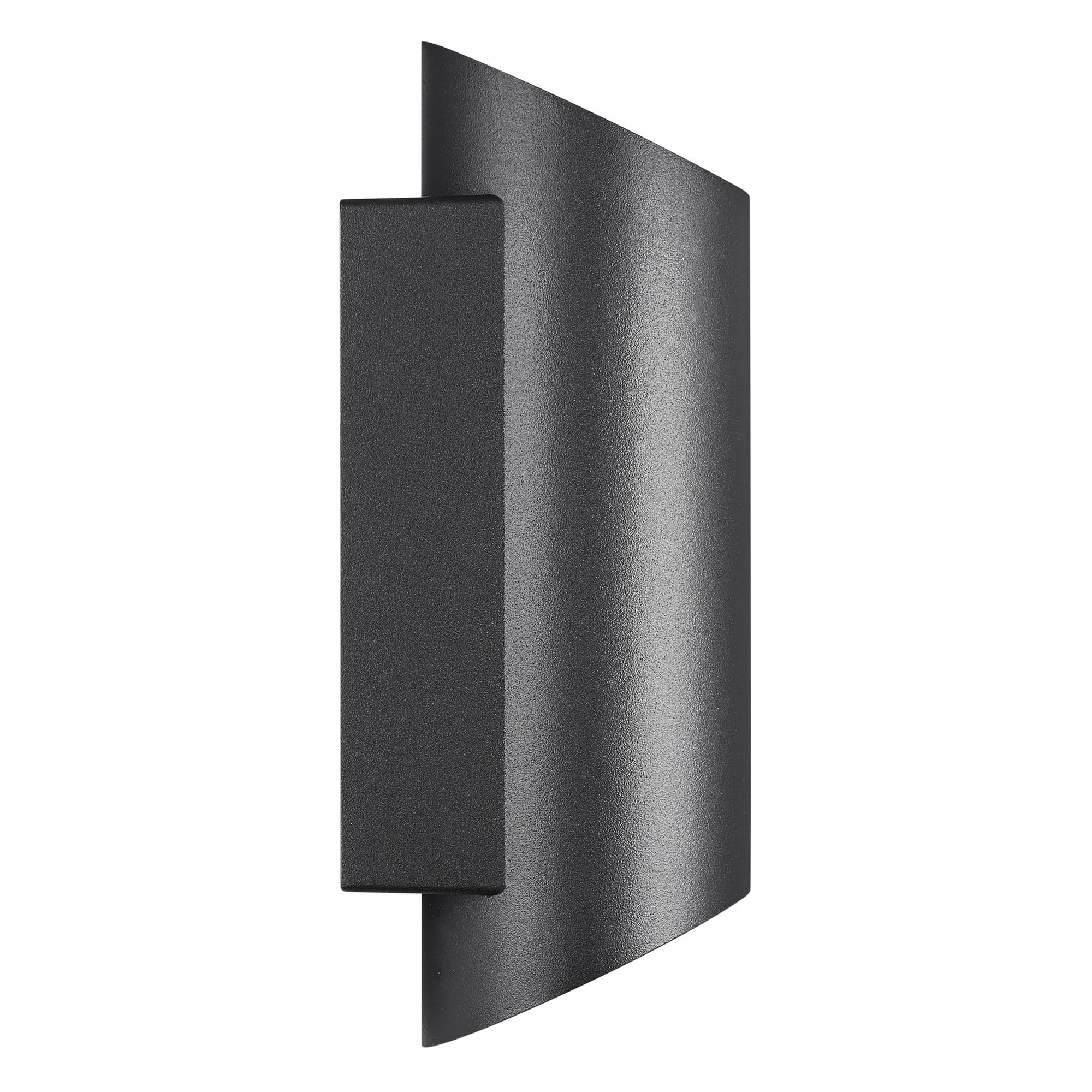 Nordlux NICO ROUND 22 LED Wandleuchte 2er-Set – Up/Down Lichteffekt, GU10 Fassung (max. 35W), IP54 Outdoor, Aluminium Schwarz – Modern & Wetterfest für Fassade, Eingang, Terrasse