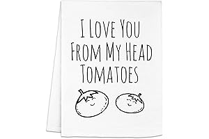 I Love You from My Head Tomatoes Dish Towel